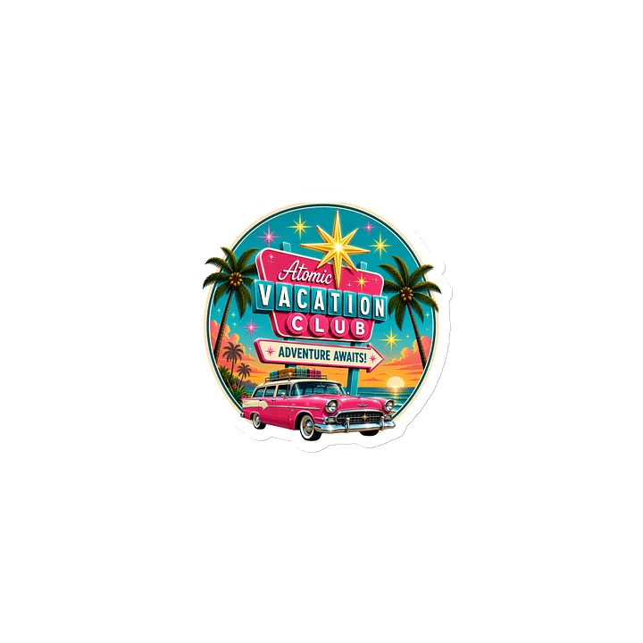Atomic Vacation Club Signature Die-Cut Magnet product image (1)