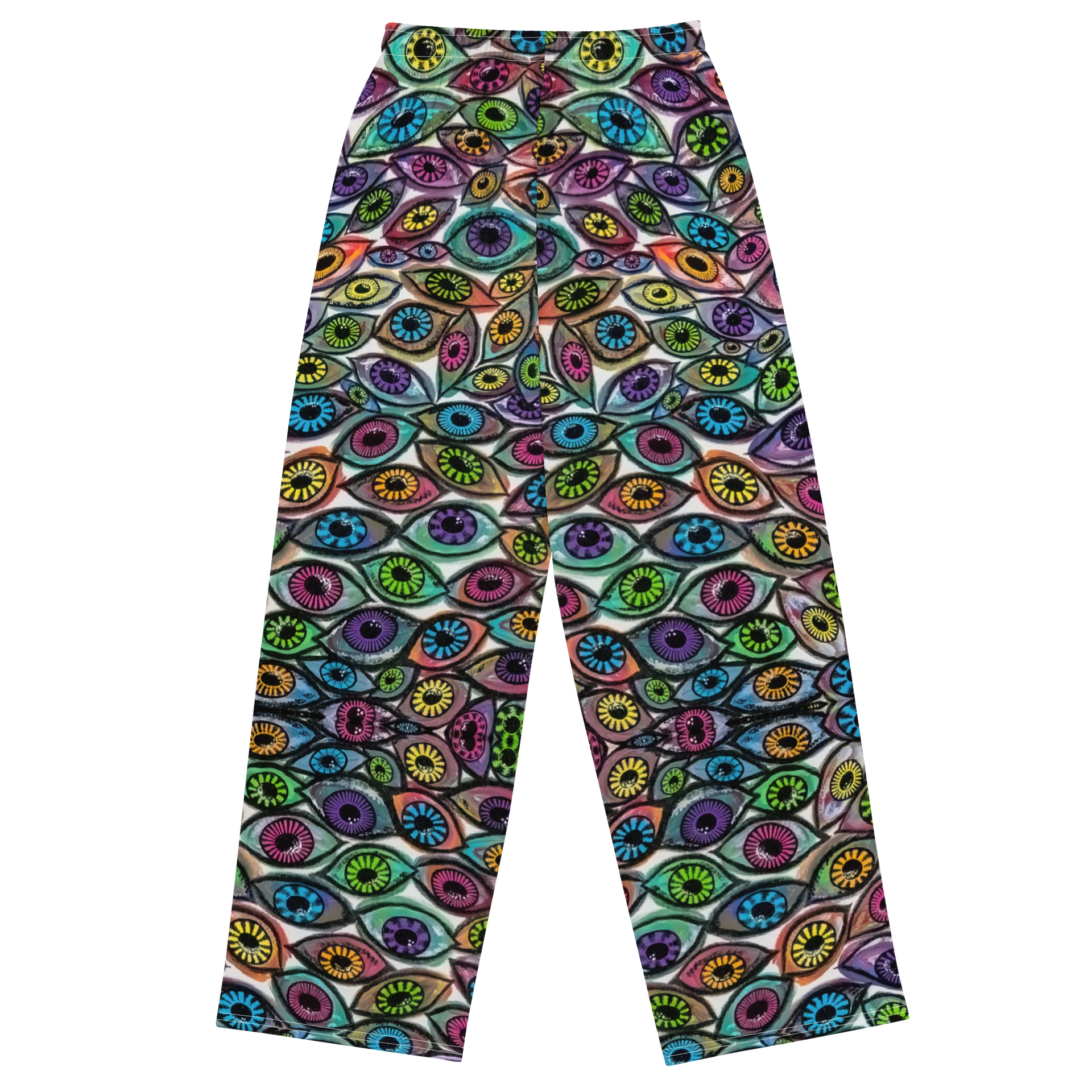Colorful Eyes Unisex Wide Leg Pants | Eye See You Too product image (2)