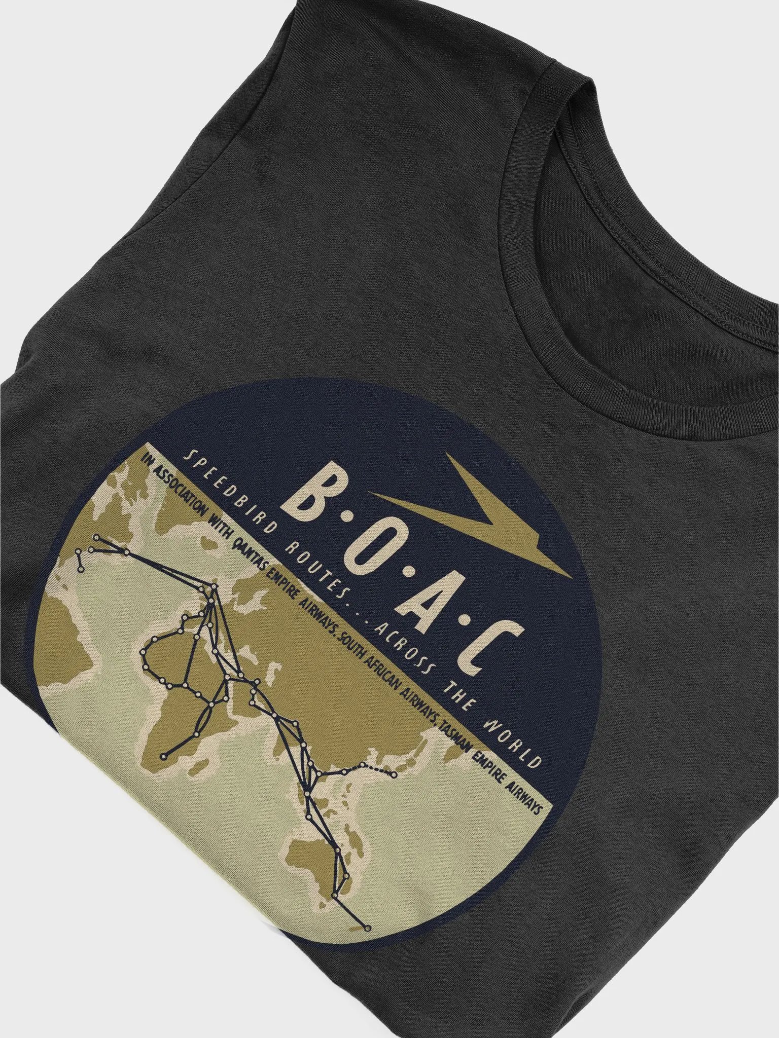 BOAC Speedbird Routes Across The World - T-Shirt product image (3)