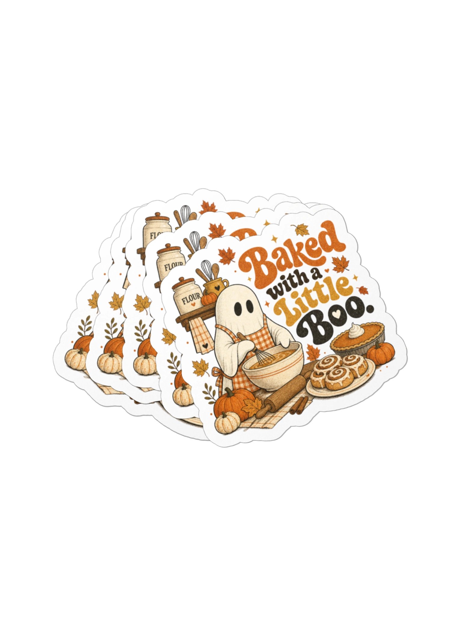 Baked with a Little Boo Halloween Sticker product image (12)