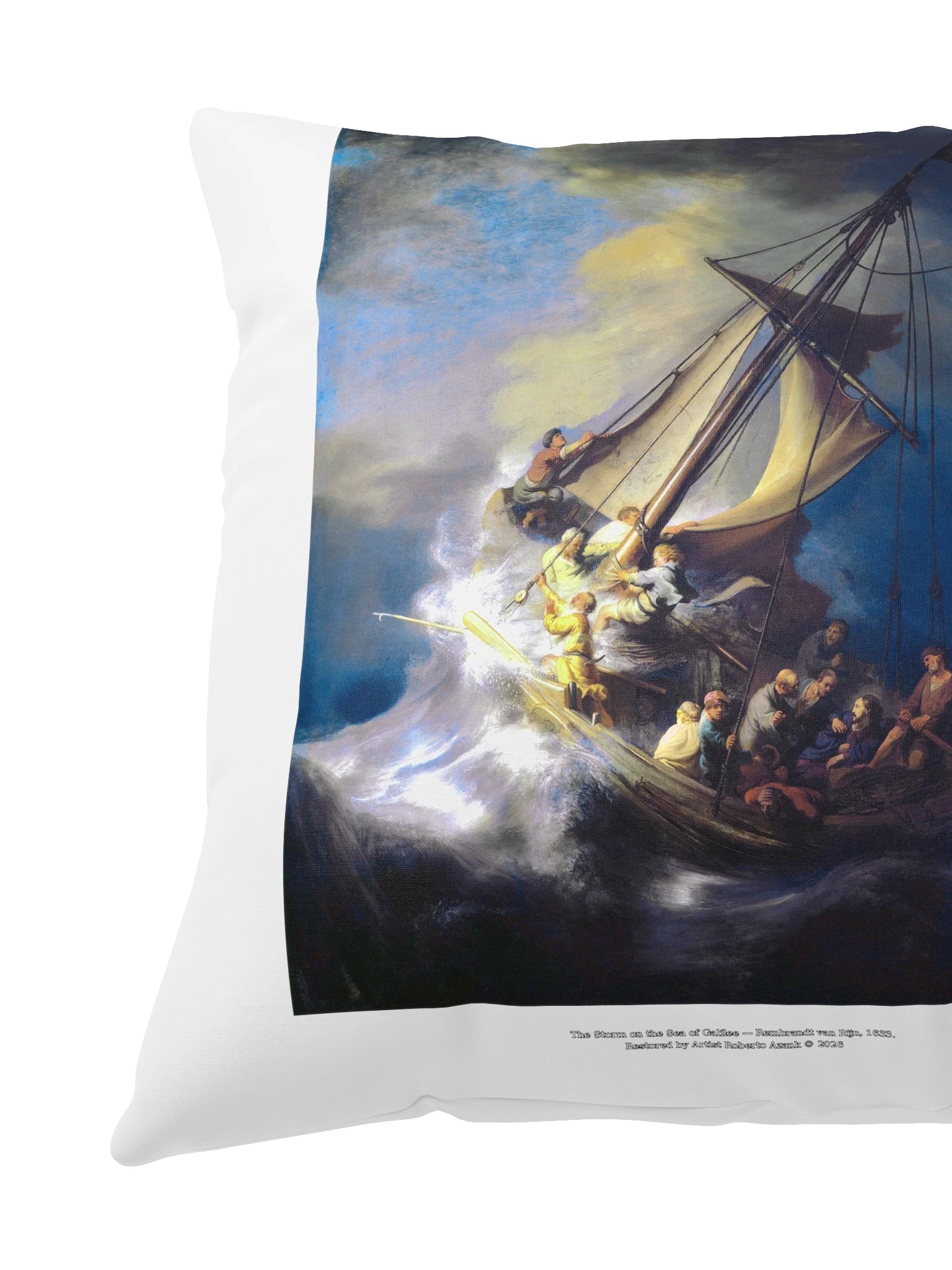 The Storm on the Sea of Galilee — Pillow product image (3)