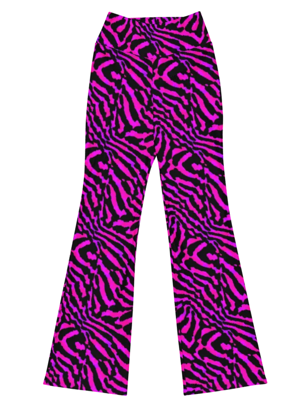 Purple Zebra Flare Leggings product image (1)