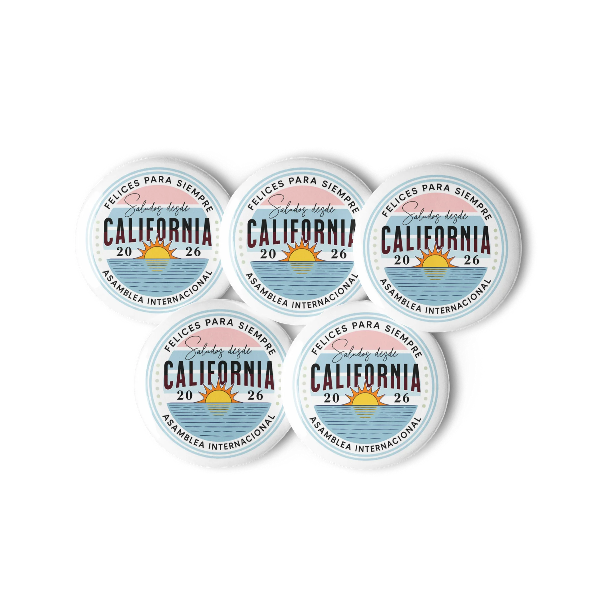 Saludos desde California – Set de 5 Pines para Delegados 2026 product image (1)