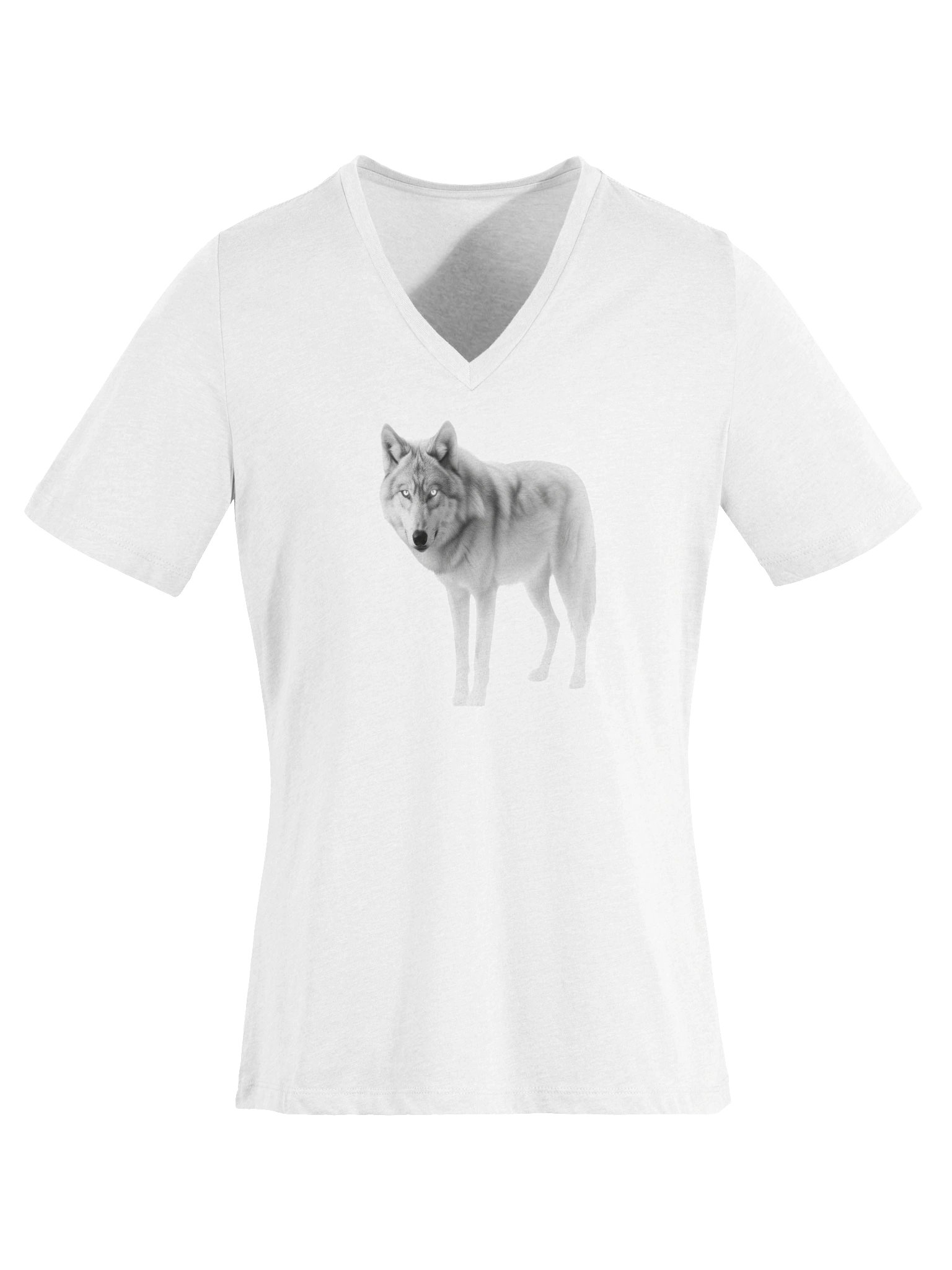Ethereal Wolf Relaxed V-Neck Tee product image (6)