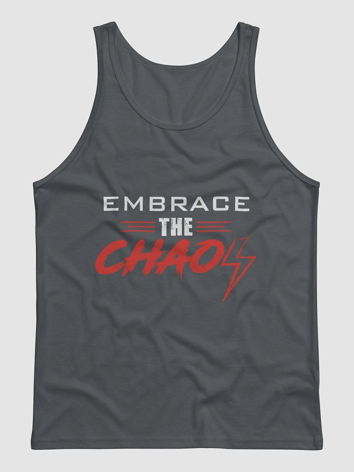 Embrace the Chaos v2 Unisex Tank (Red/White) product image (1)