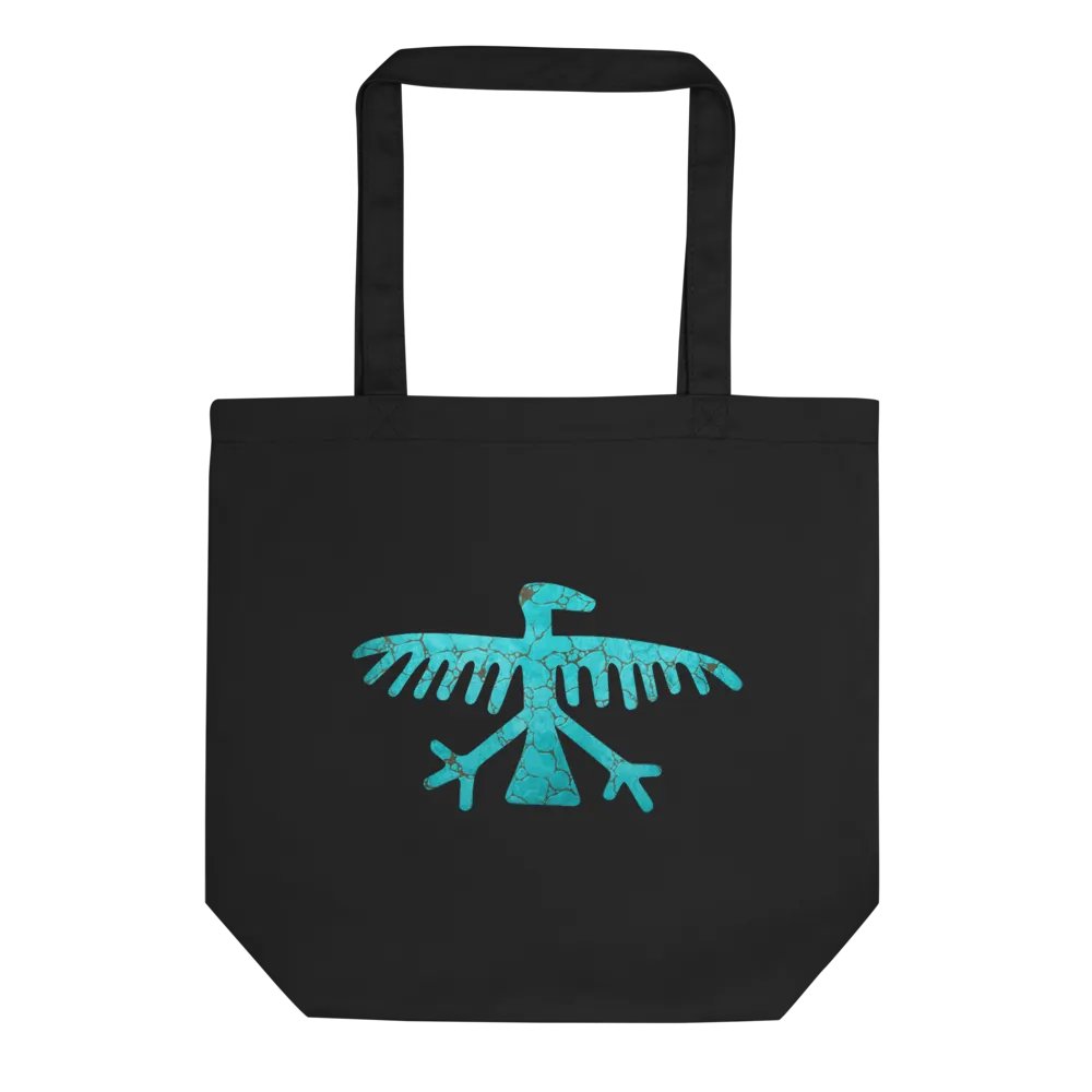 Turquoise Condor Canvas Tote product image (1)