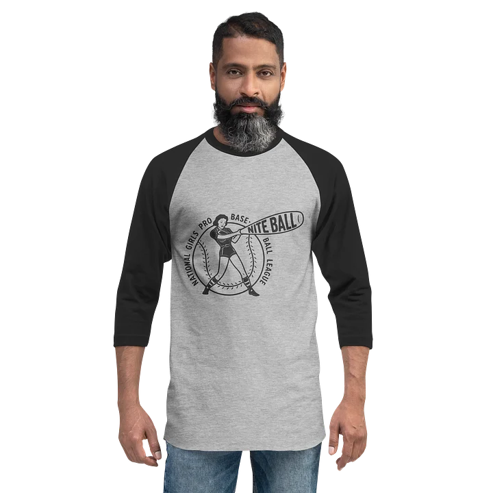 NGBL Legacy Collection Original Nite Ball Logo Tultex Fine Jersey Raglan Tee product image (10)