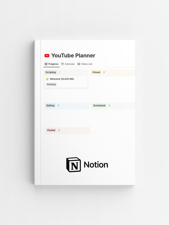 YouTube Planner Notion Template product image (1)