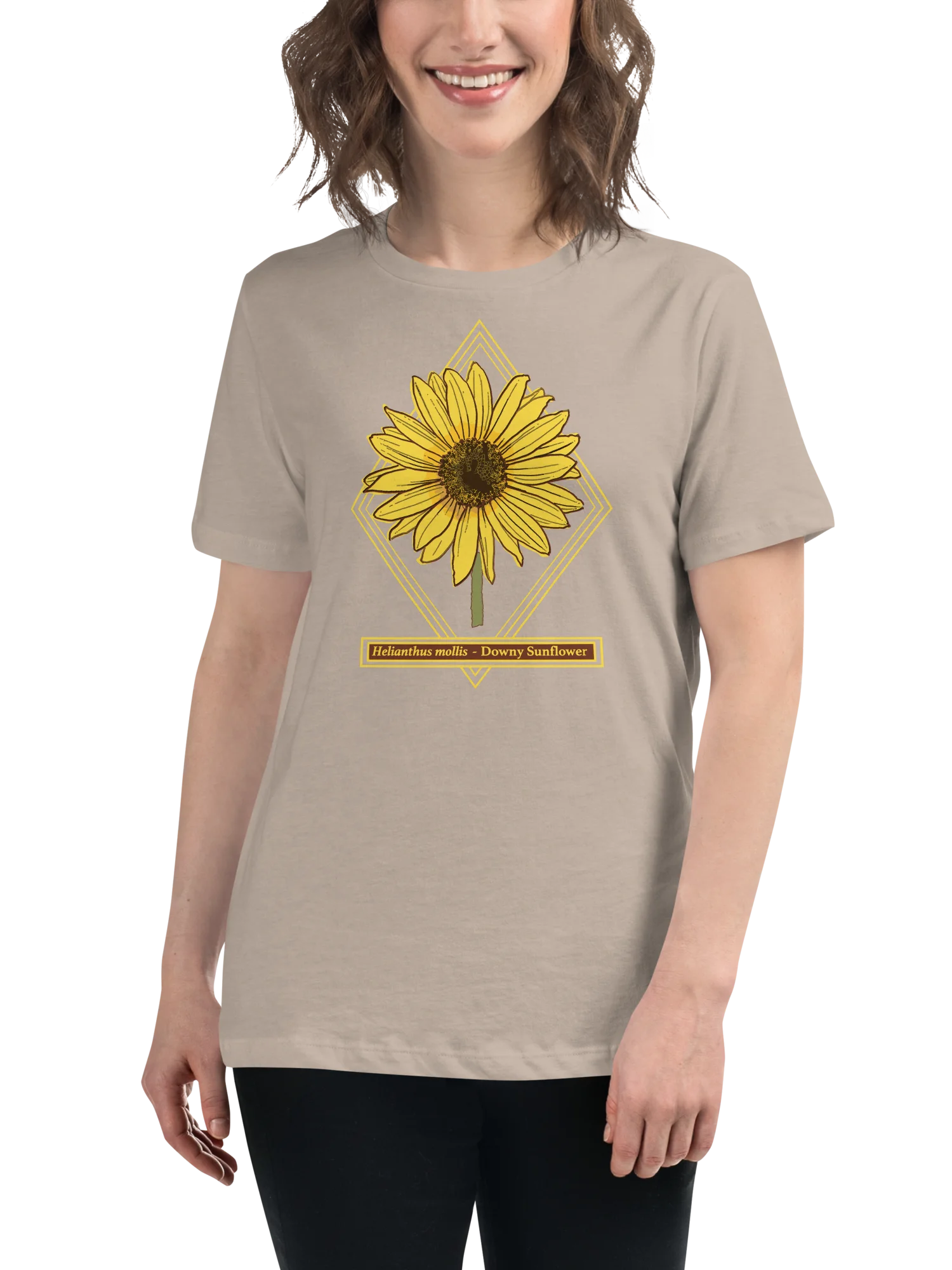 Helianthus Sunflower Women's Relaxed Fit Cotton T-Shirt product image (39)