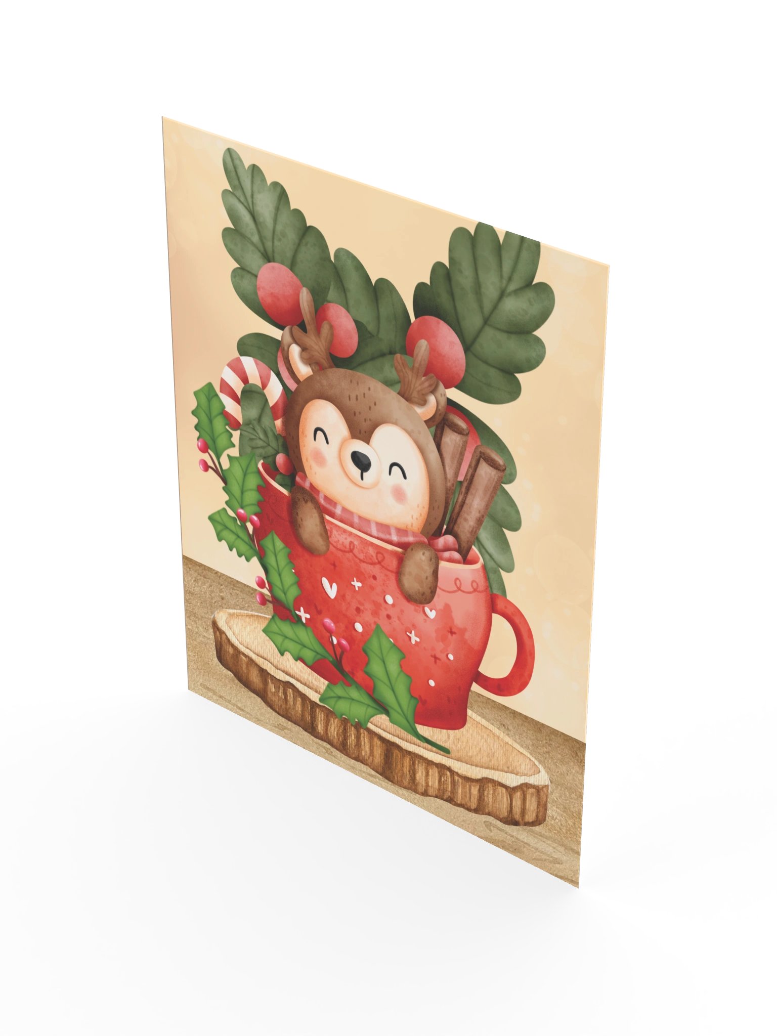 Reindeer Cocoa Christmas Cutie Print product image (4)