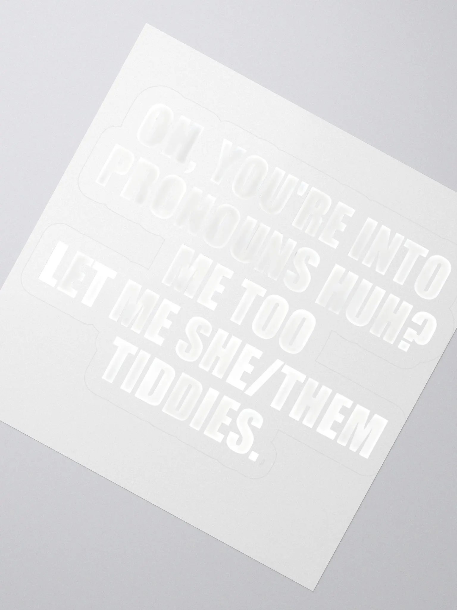 Let Me She/Them Tiddies Sticker product image (2)