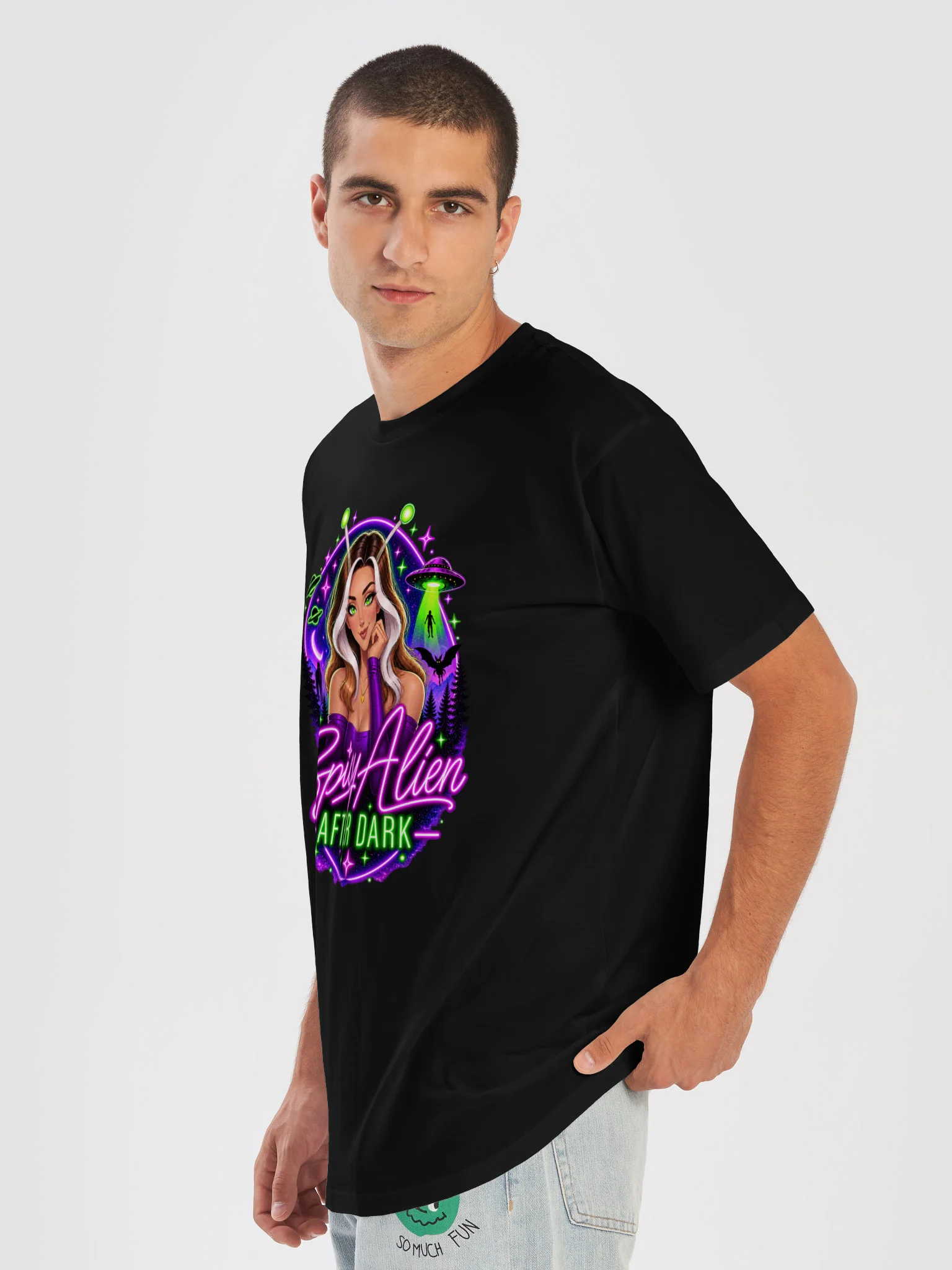 The First Contact Tee — black product image (7)