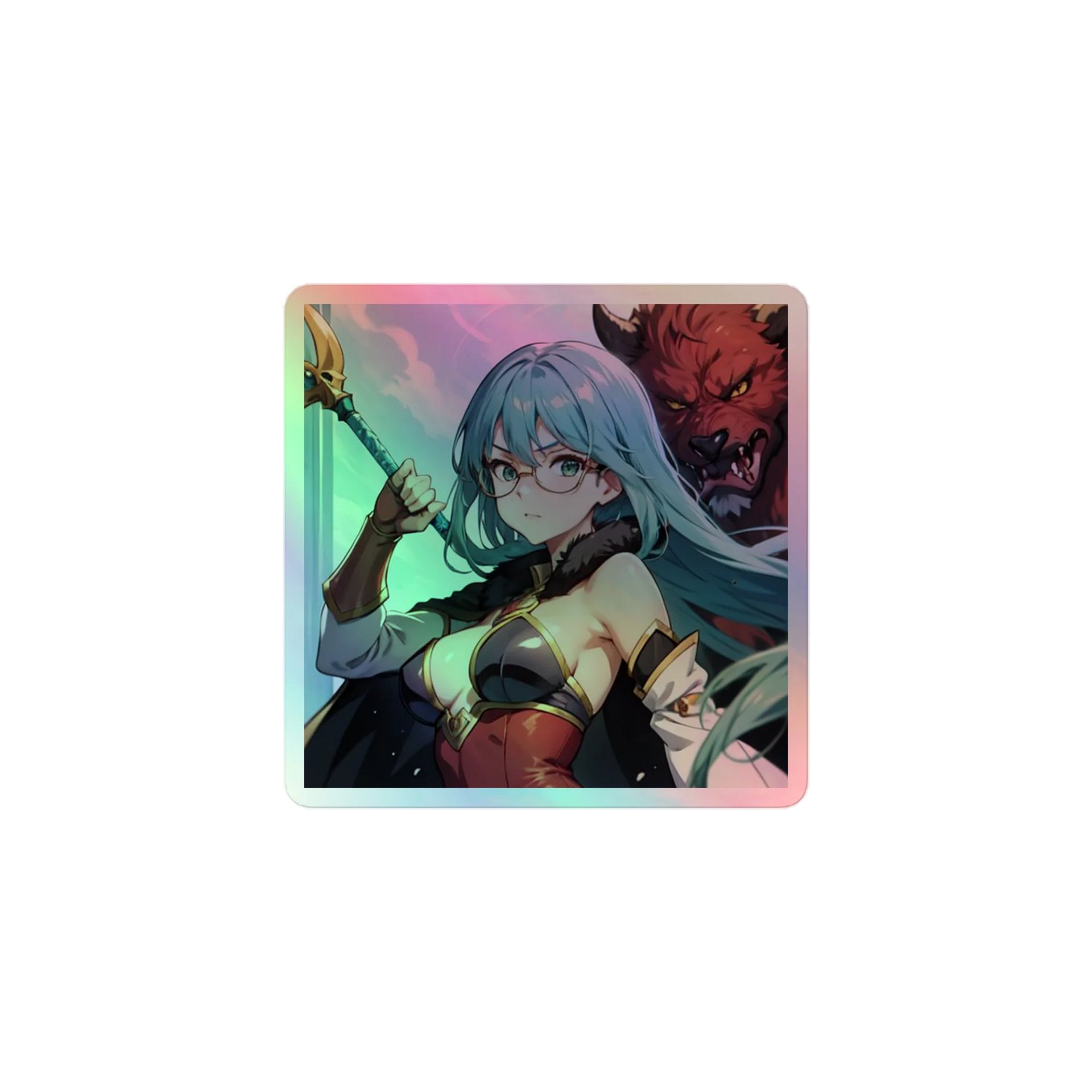 Aqua K Warrior HOLOGRAPHIC" STICKERS product image (1)