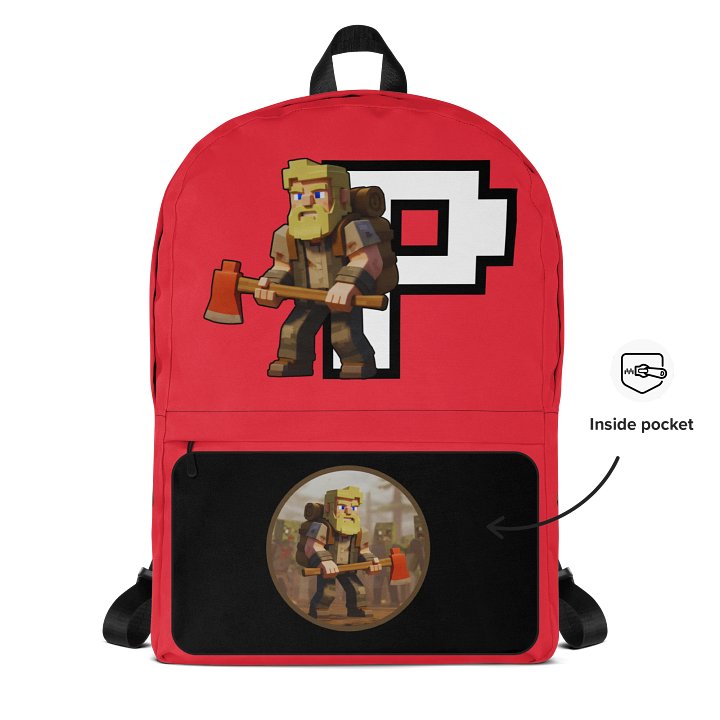 Patient PixelZ All-Over Print Backpack (Red) product image (2)