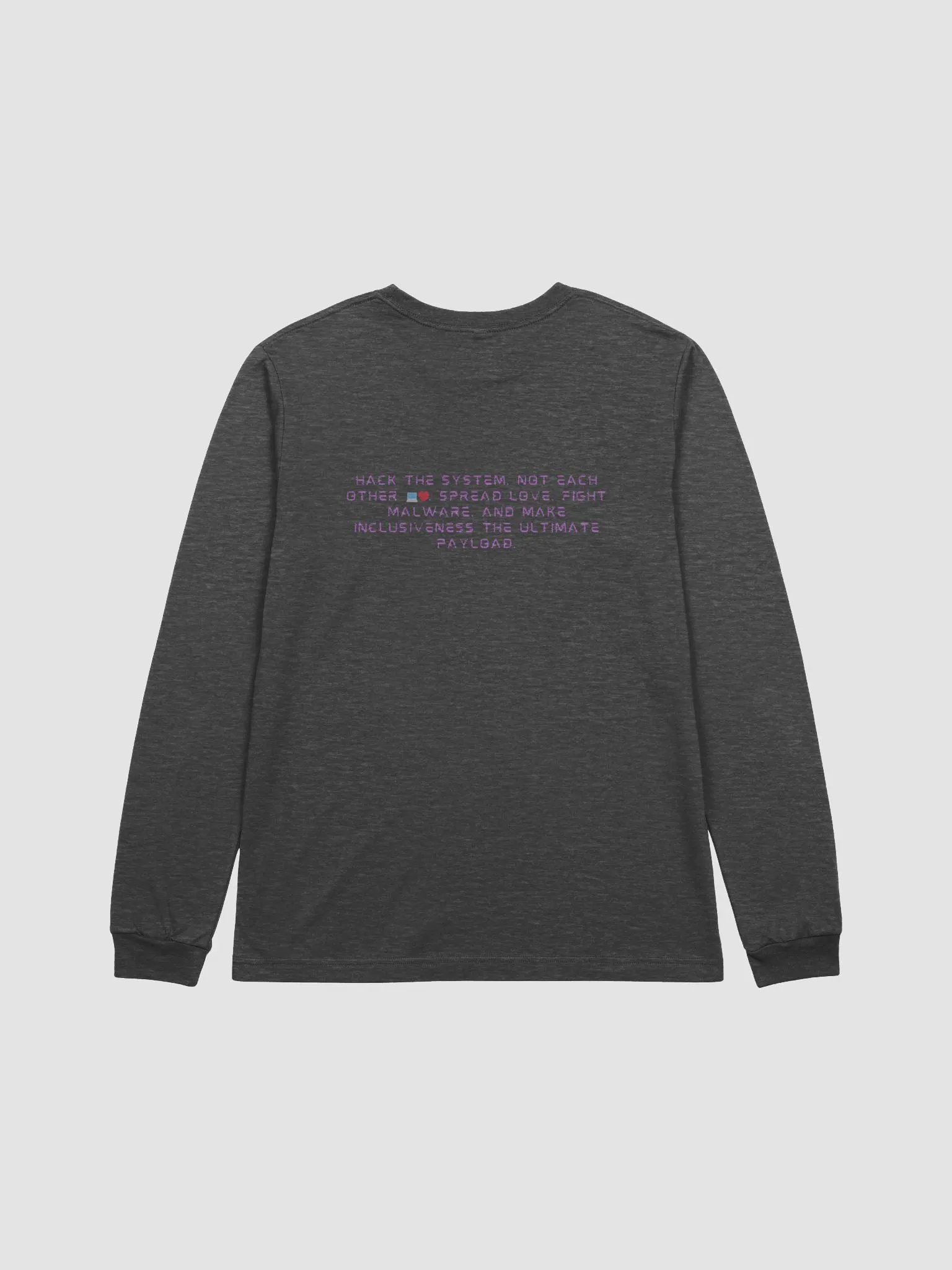 Spread Love, Fight Malware Long Sleeve Tee product image (4)