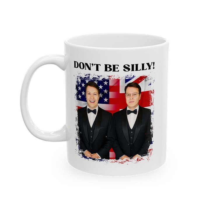 Don't Be Silly! Tuxedo White Ceramic Mug product image (1)