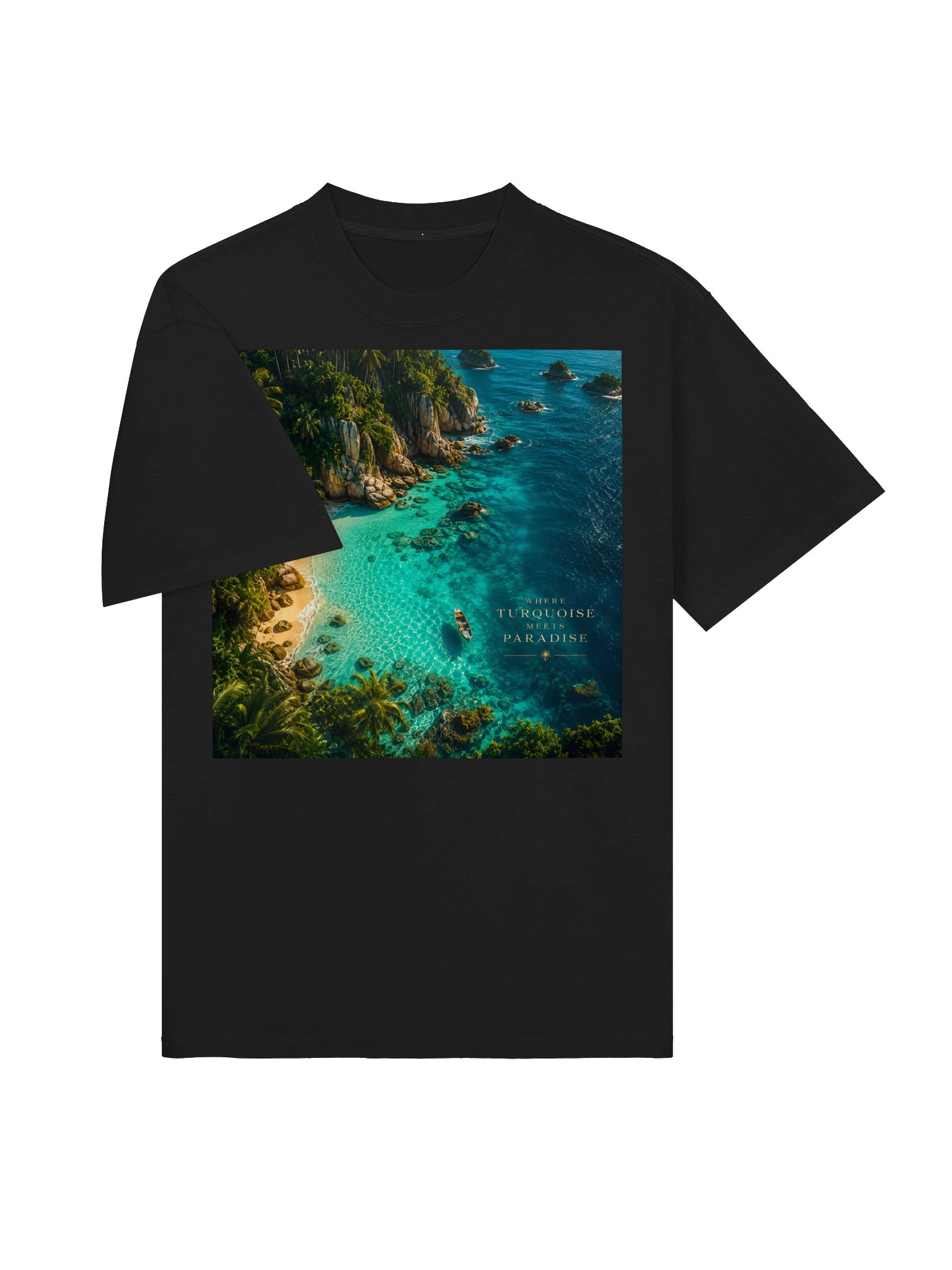 Where Turquoise Meets Paradise T-Shirt | Wanderlust Travel Gift | Tropical Christmas Birthday Gift | Unisex Tee product image (4)