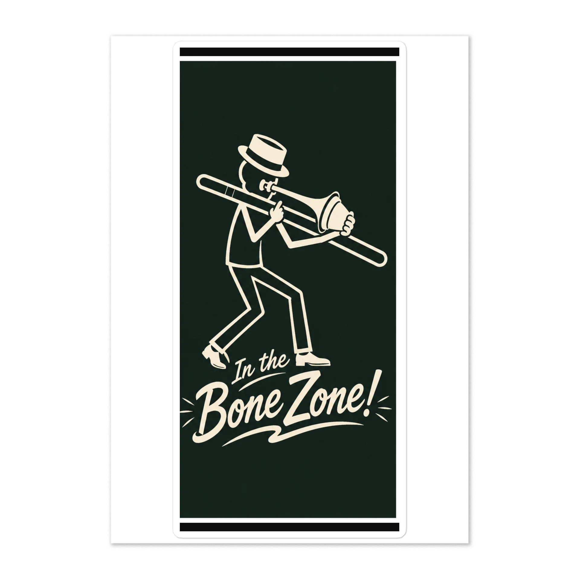 In the Bone Zone Trombone Sticker Sheet product image (1)