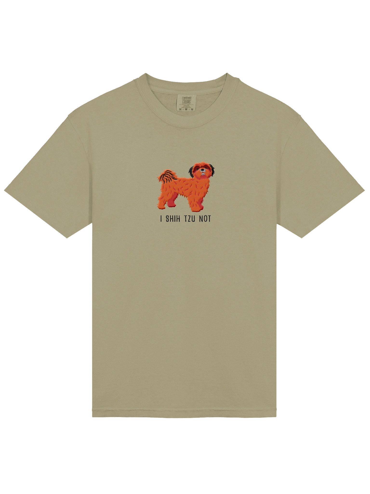 I Shih Tzu Not T-Shirt(Embroidered) of a Shih Tzu(Red) product image (6)