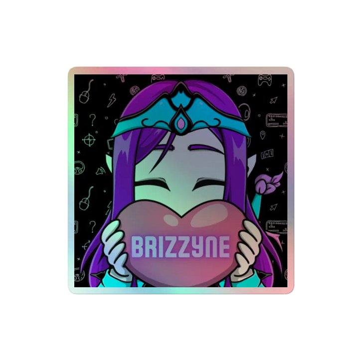 BRIZZYNE Heart Holographic Sticker product image (2)