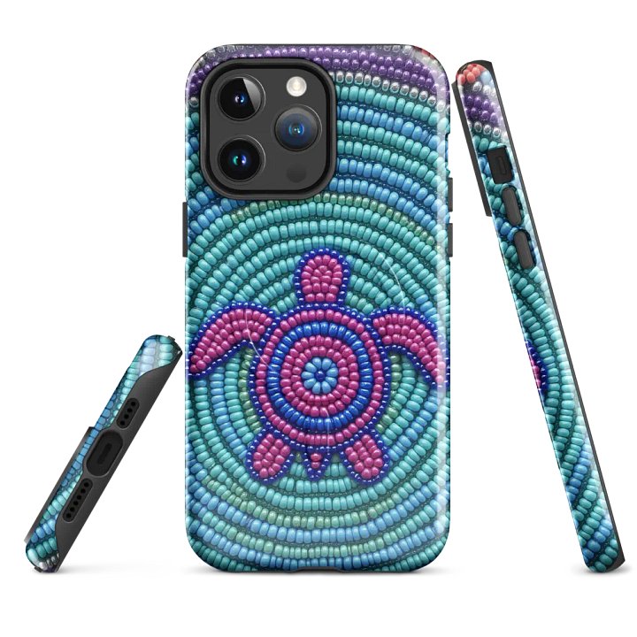 Turtle Faux-Beadwork iPhone® MagSafe® Tough Case product image (4)