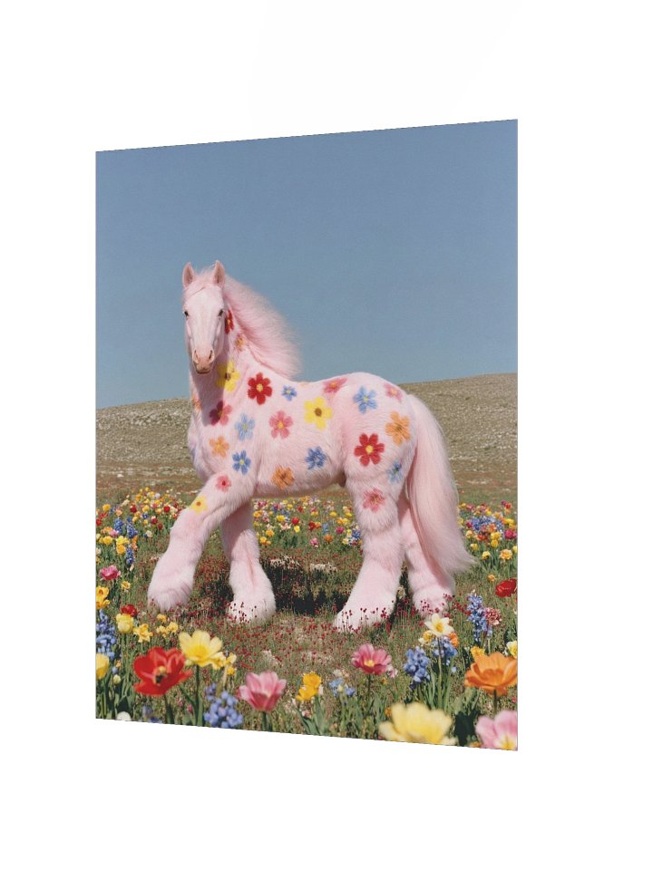 Flower Horse Matte Paper Poster product image (2)