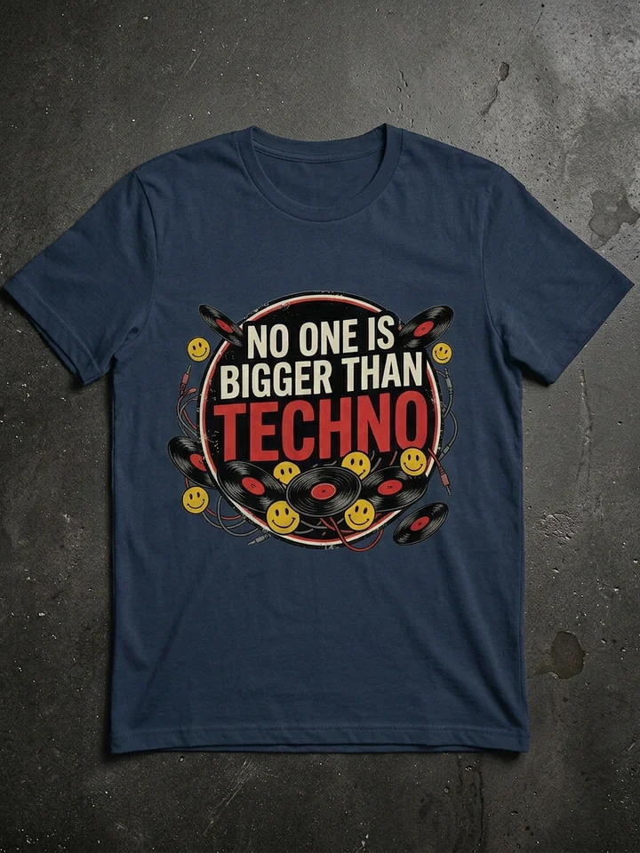 No One Is Bigger Than Techno Tee product image (1)