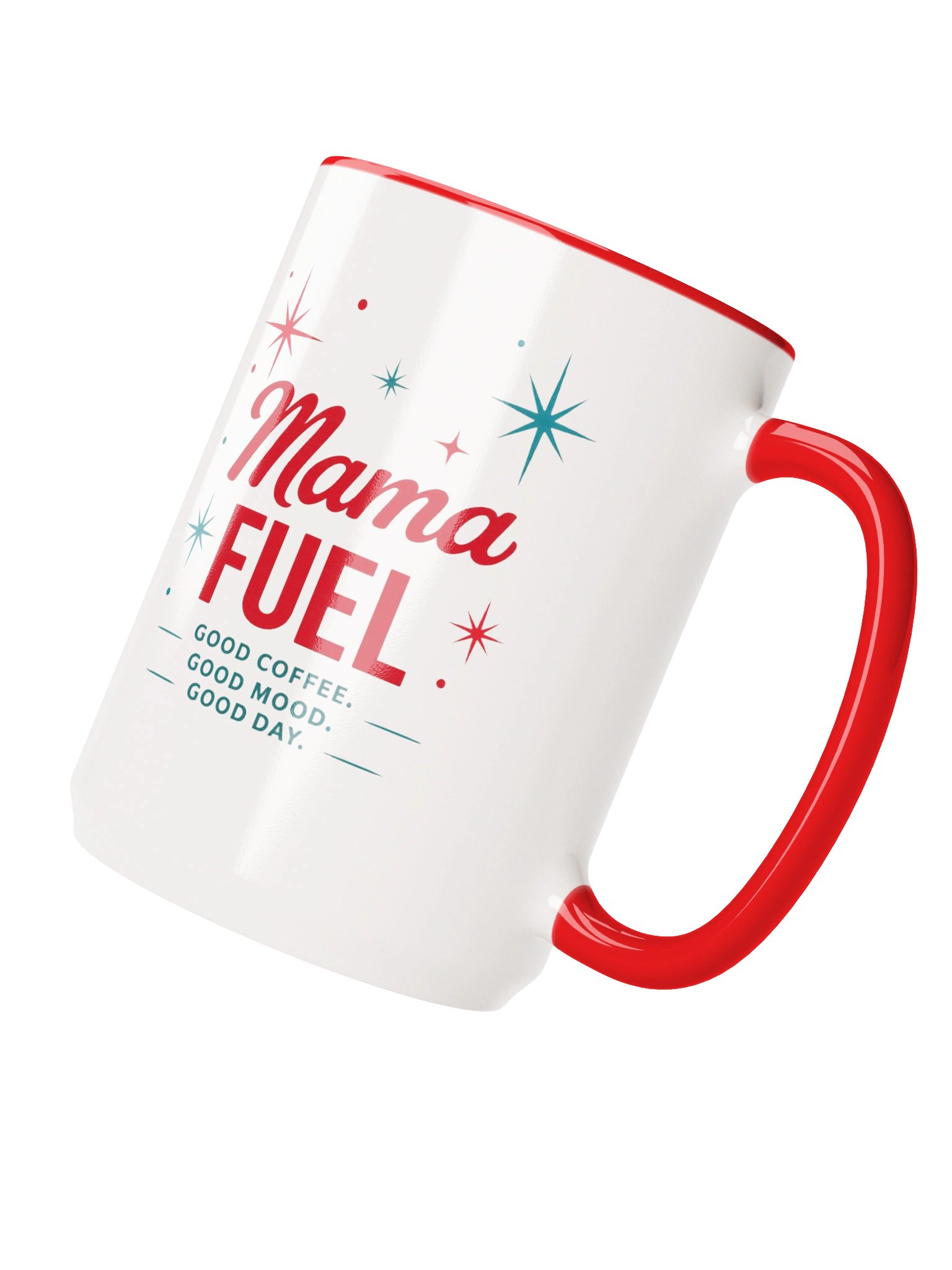 Mama Fuel™ Retro Coffee Mug Left-Handed Edition product image (3)