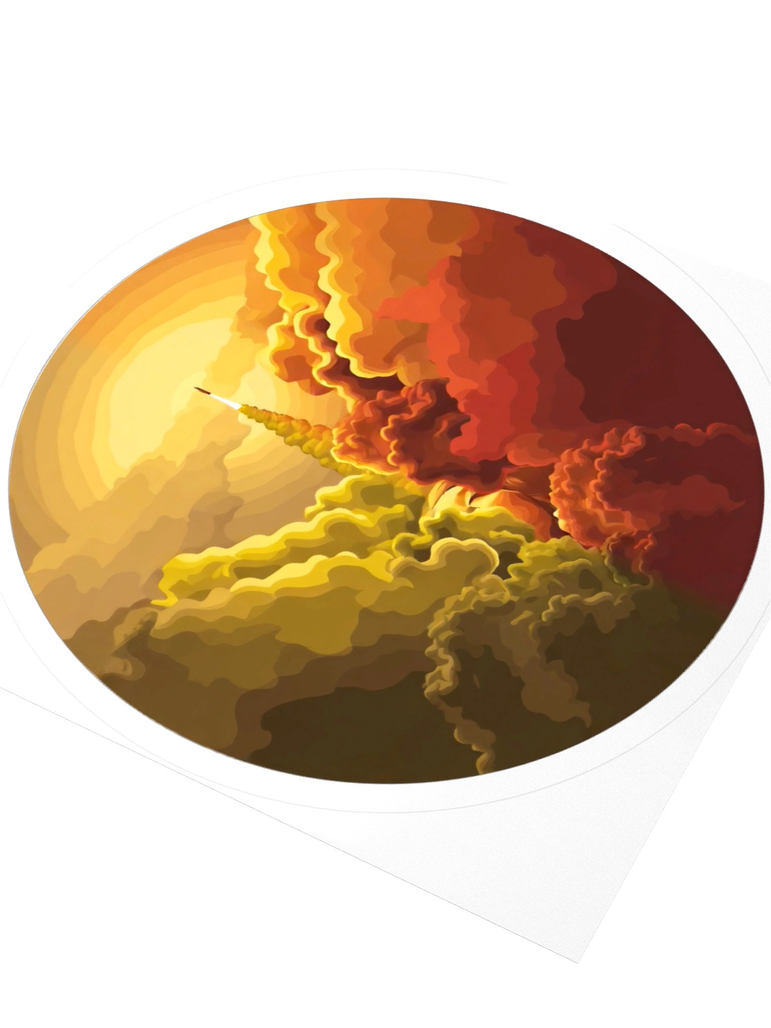 Sunset Liftoff Sticker product image (3)