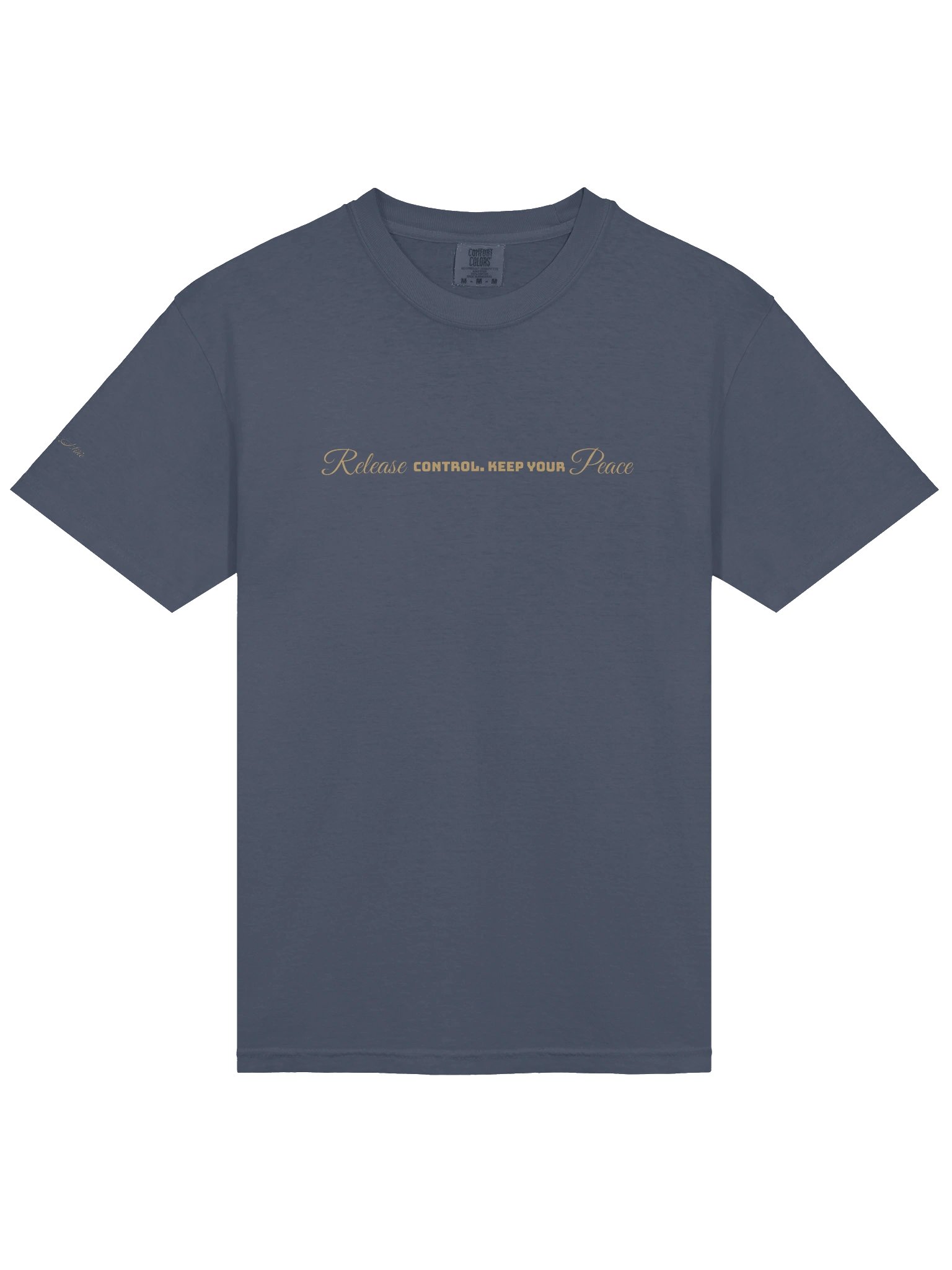 Soully Mine- GOLD PRINT Release Control. Keep Your Peace T-Shirt product image (3)