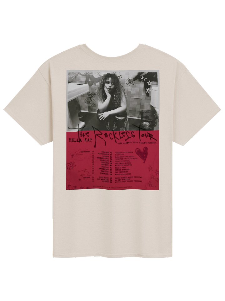 Bella Kay The Reckless Tour Merch Tshirt product image (2)