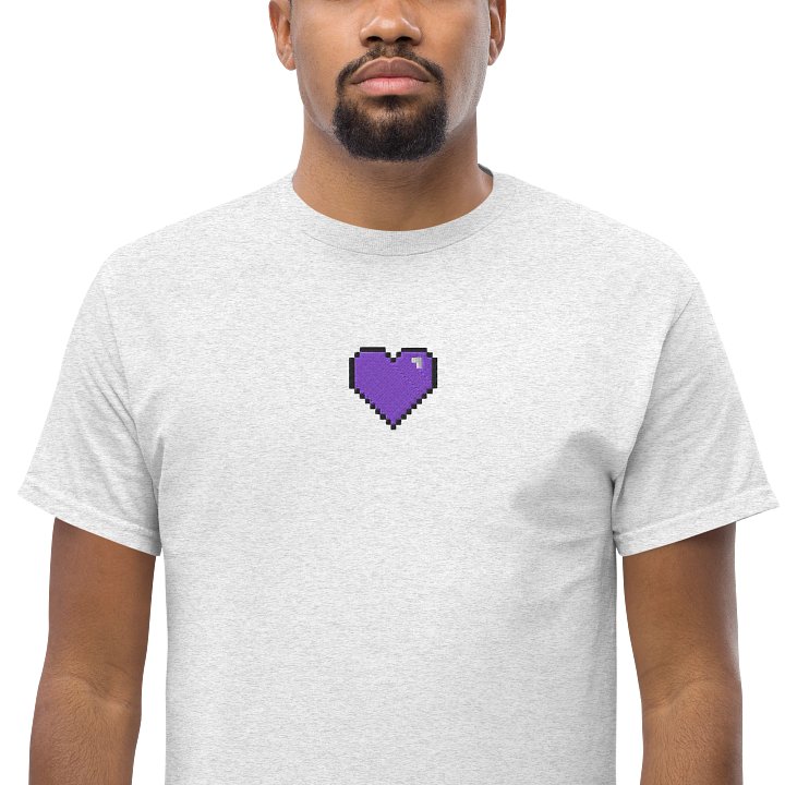 HollyRex Pixel Heart Embroidered Cotton Tee product image (2)