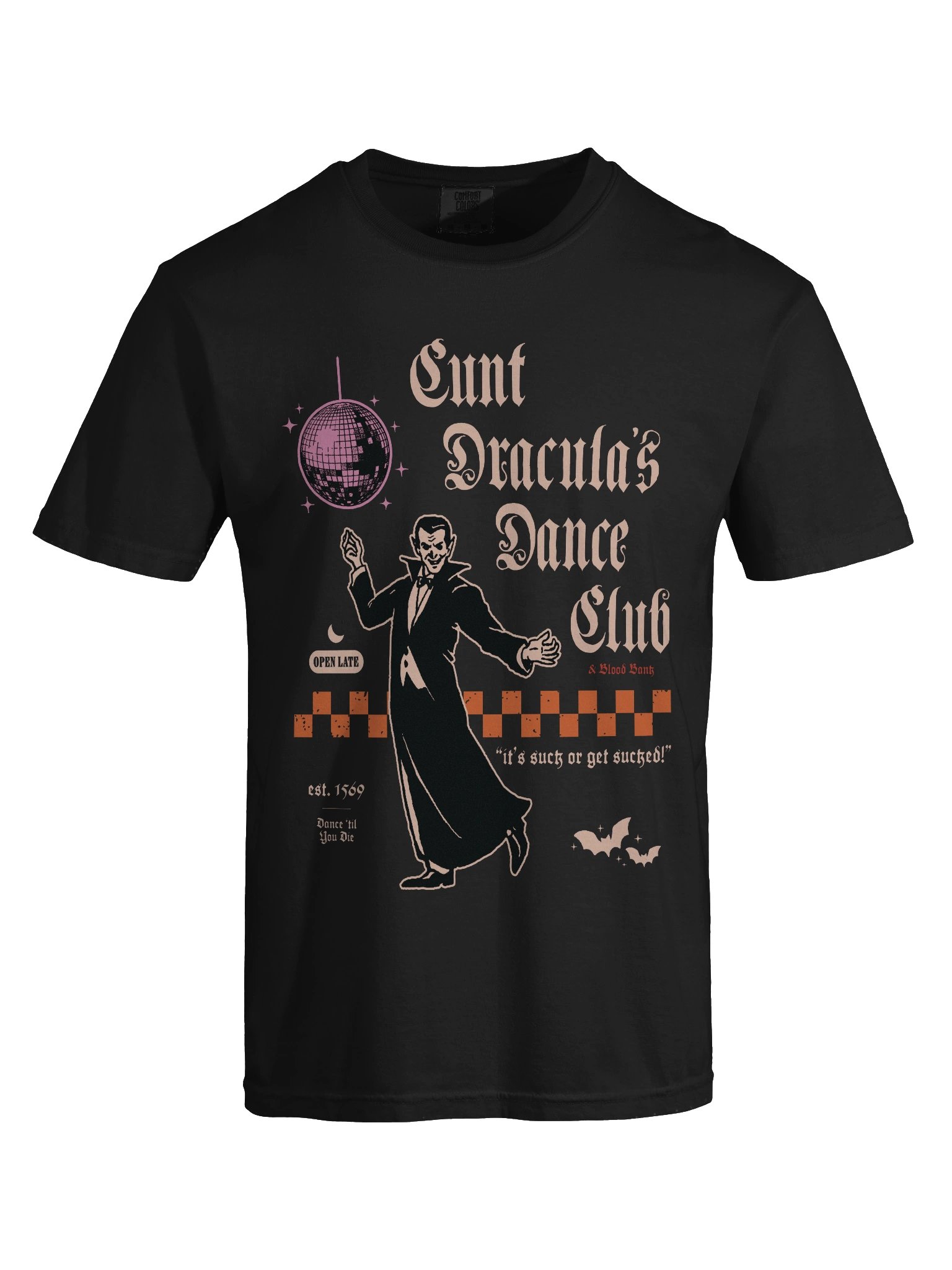 cunt dracula's dance club printed shirt product image (7)