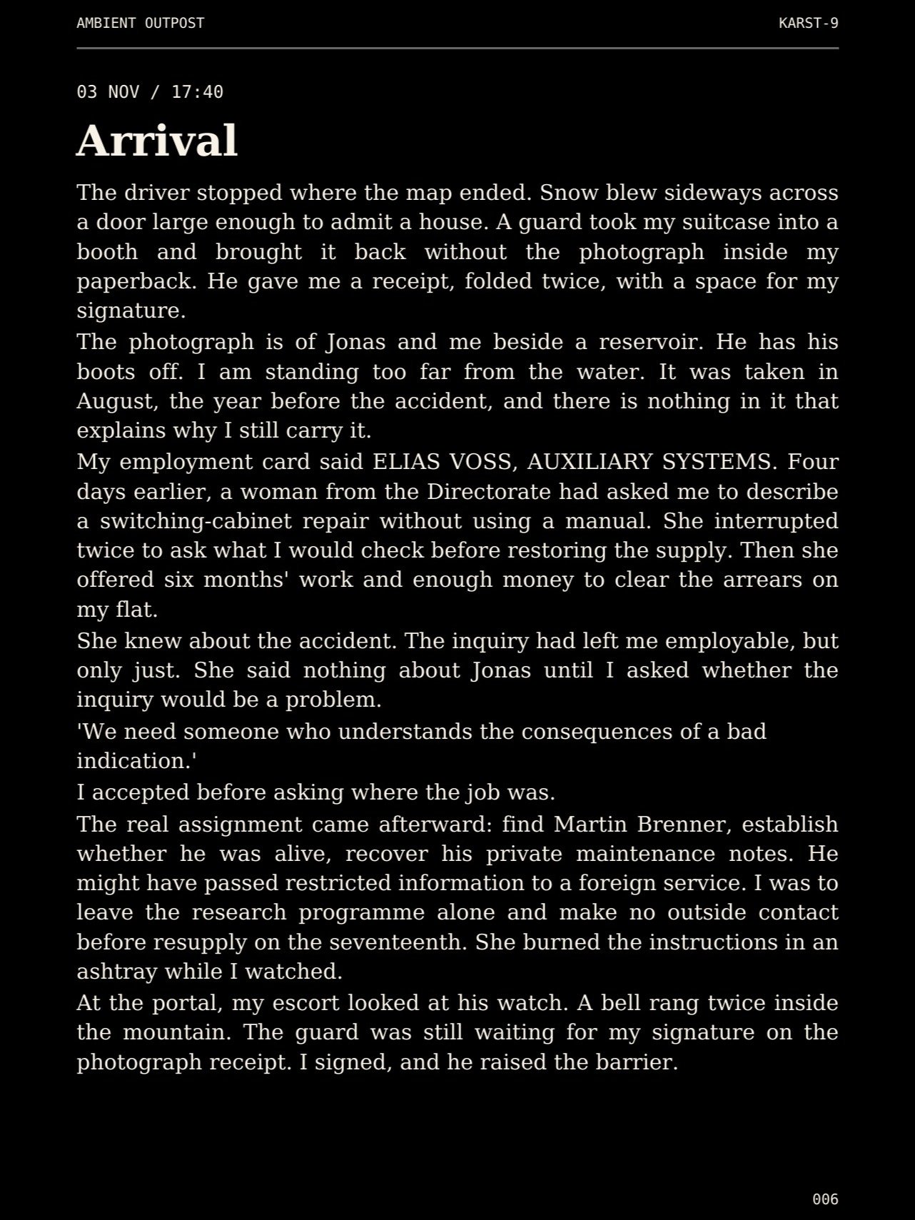 KARST-9 — The Diary Beneath the Mountain · Digital Edition (PDF ONLY) product image (6)
