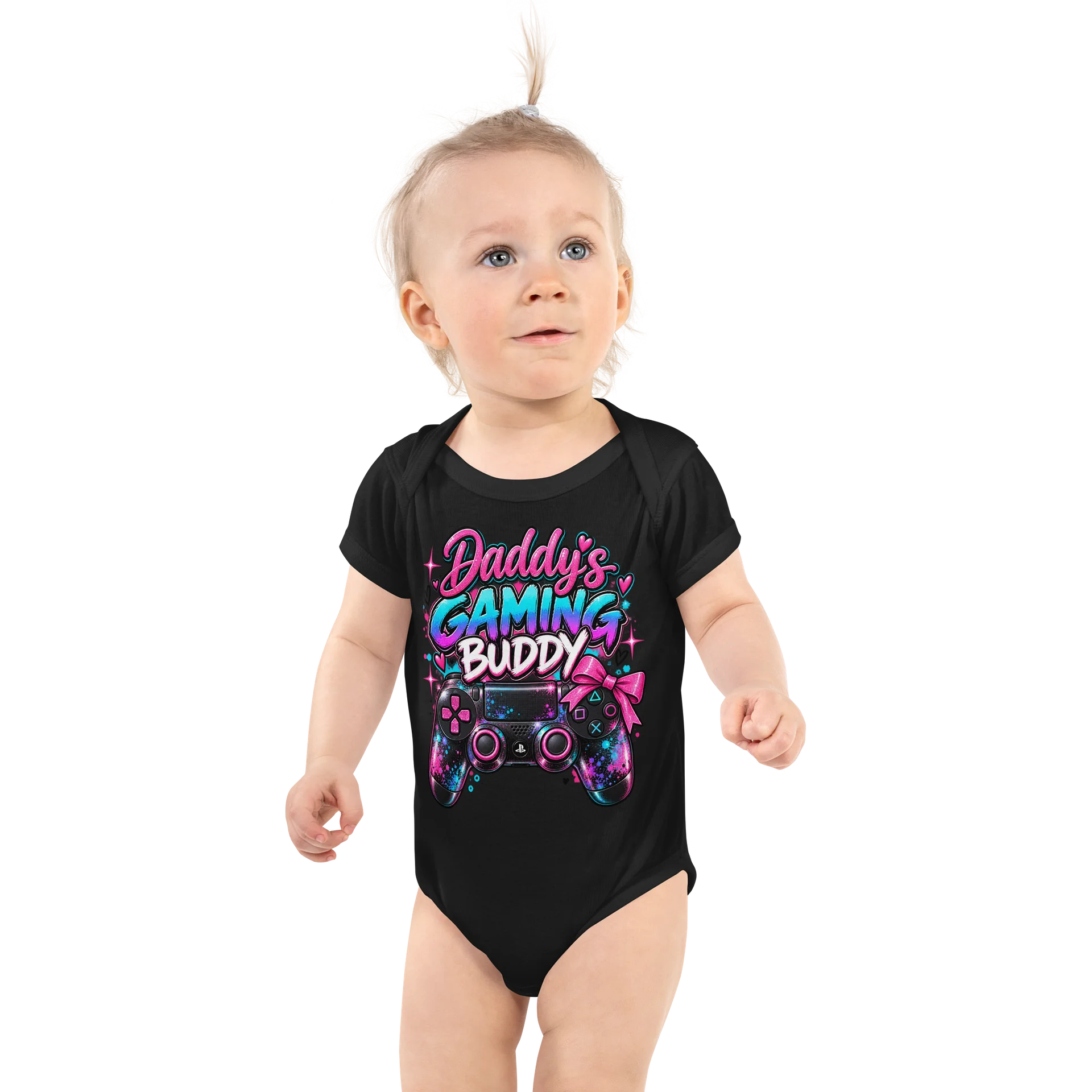 Daddy's Gaming Buddy Girl Onesie product image (1)