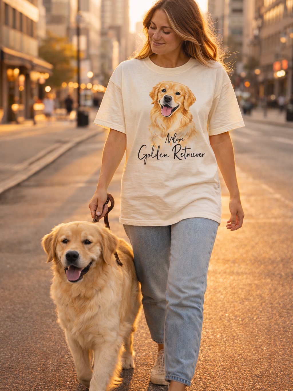 I Love My Golden Retriever Dog Mom T-Shirt – Cute Golden Retriever Lover Tee product image (1)