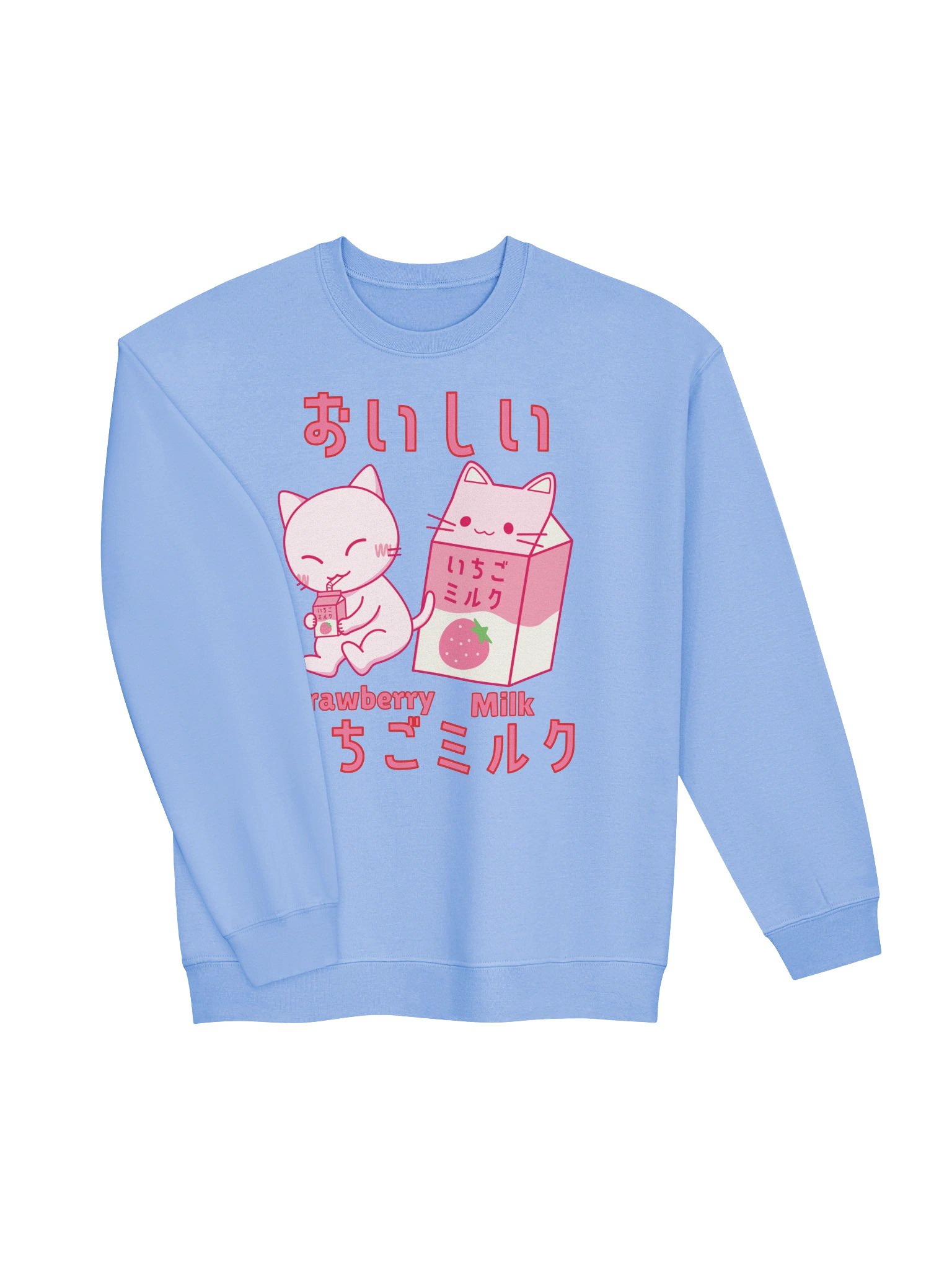 Strawberry Milk Cat - Unisex Adult Sweatshirt product image (2)