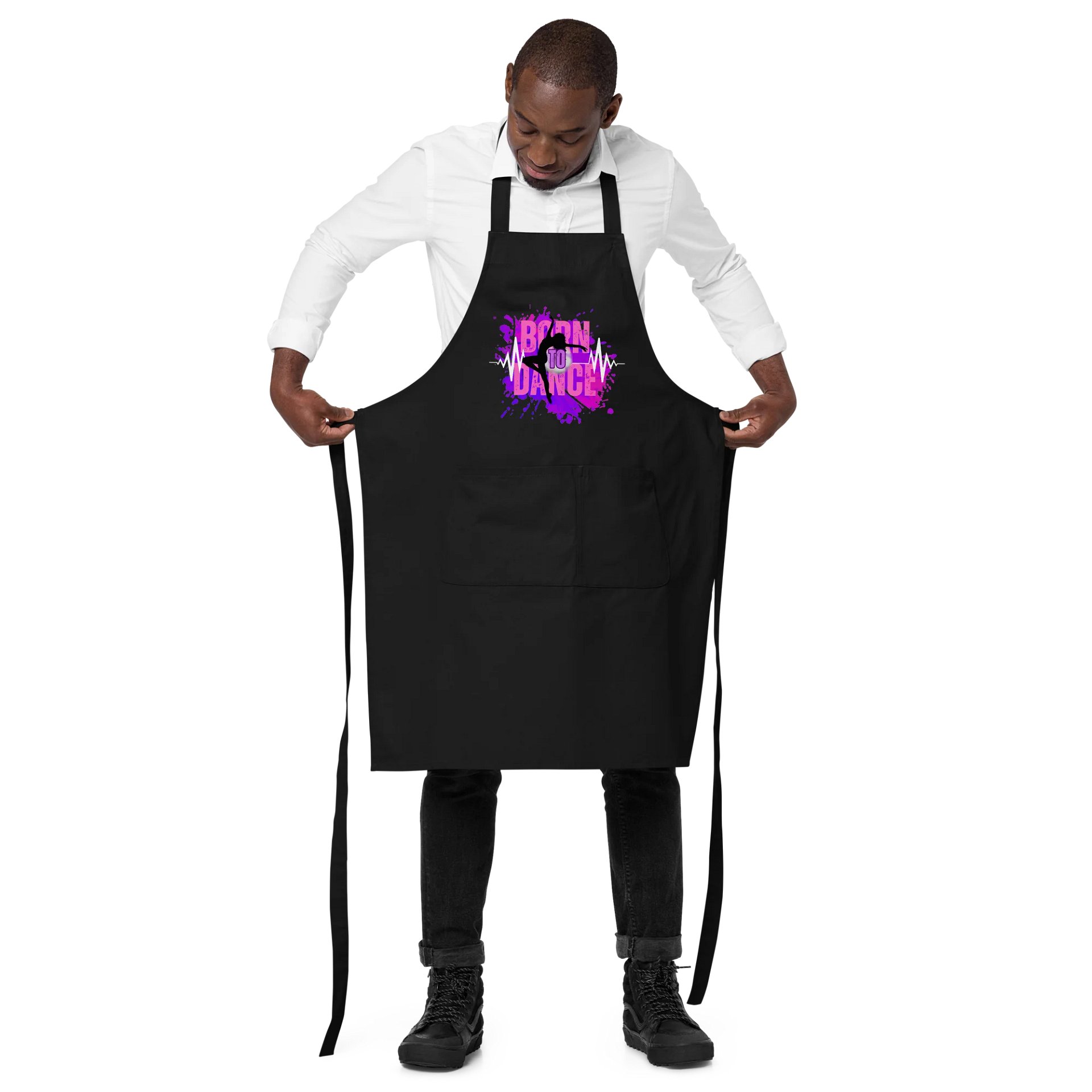 Dynamic Born to Dance Splash Her Silhouette Apron product image (5)