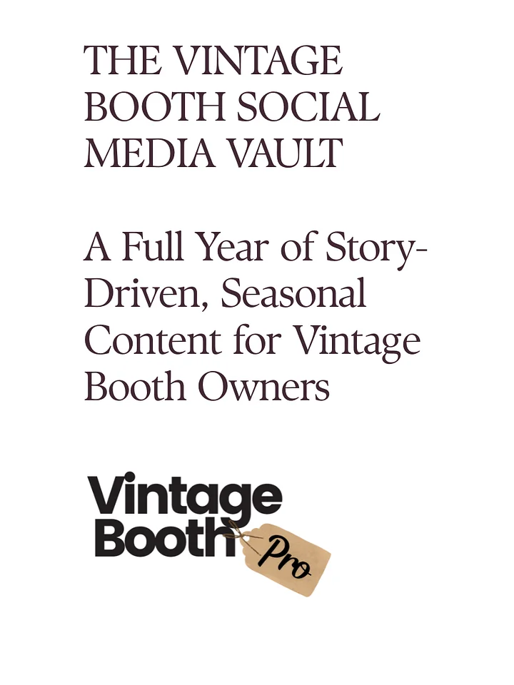 365 Social Media Prompts for Vintage Booth Owners + Monthly Themes for Content product image (1)