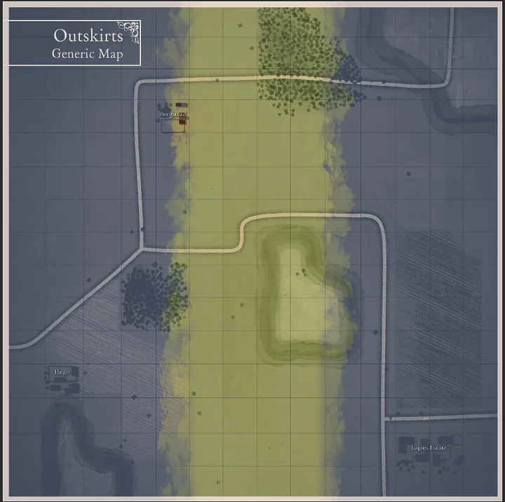 Outskirts: Generic battle map. product image (2)