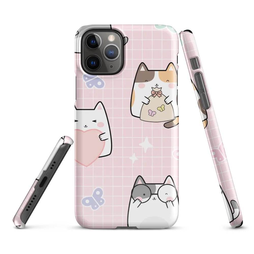 Whimsical Cats Snap Case product image (1)