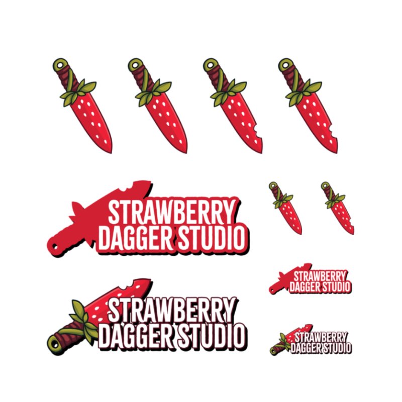 Strawberry Dagger Studio Die-Cut Stickers Set product image (3)