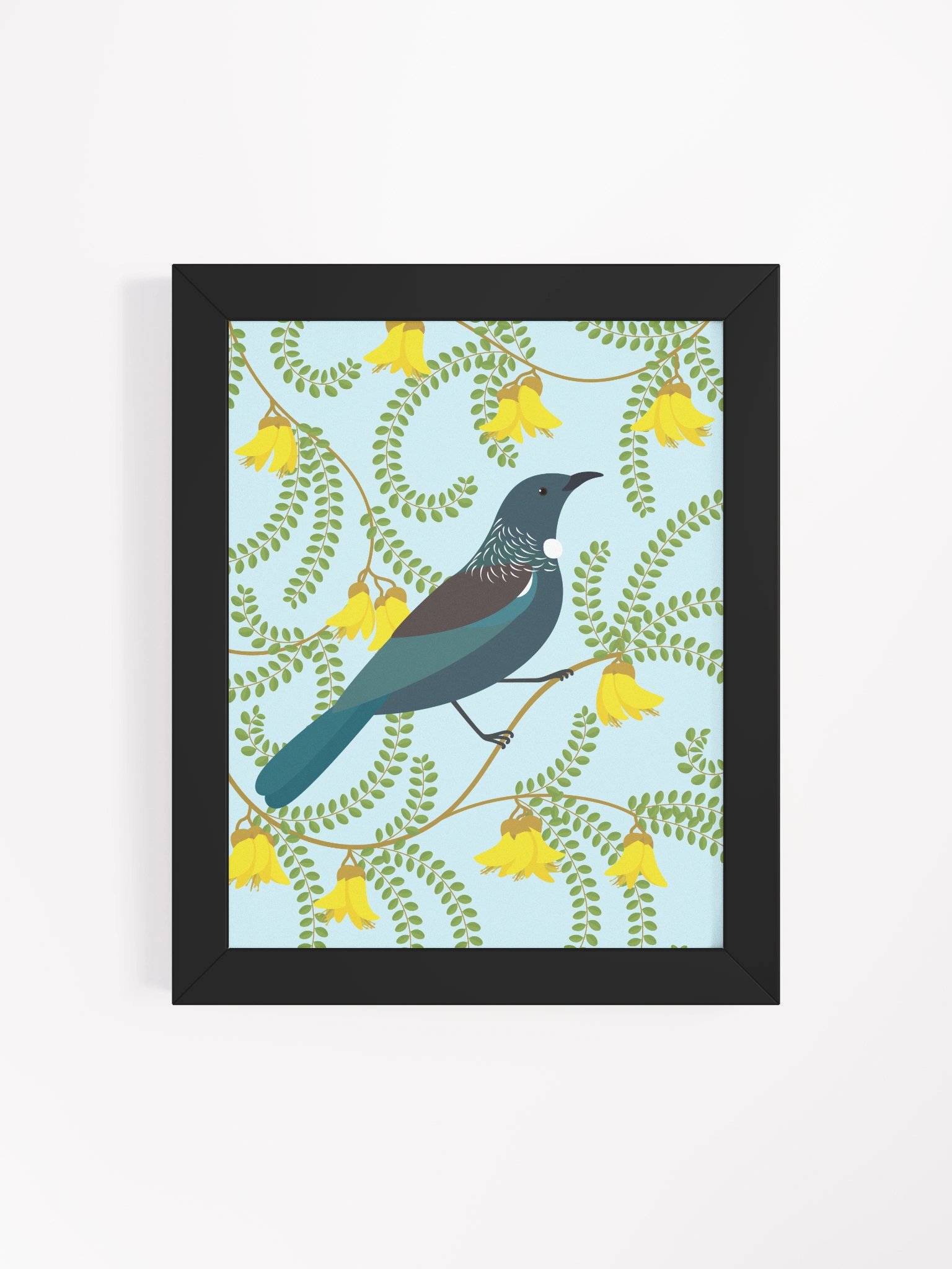 Tūī in Kōwhai Framed Wall Art product image (4)