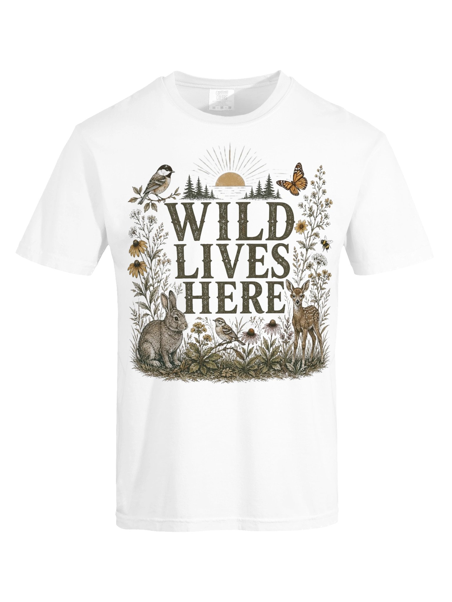 Wild Lives Here T-Shirt | Vintage Wildlife & Nature Shirt product image (22)