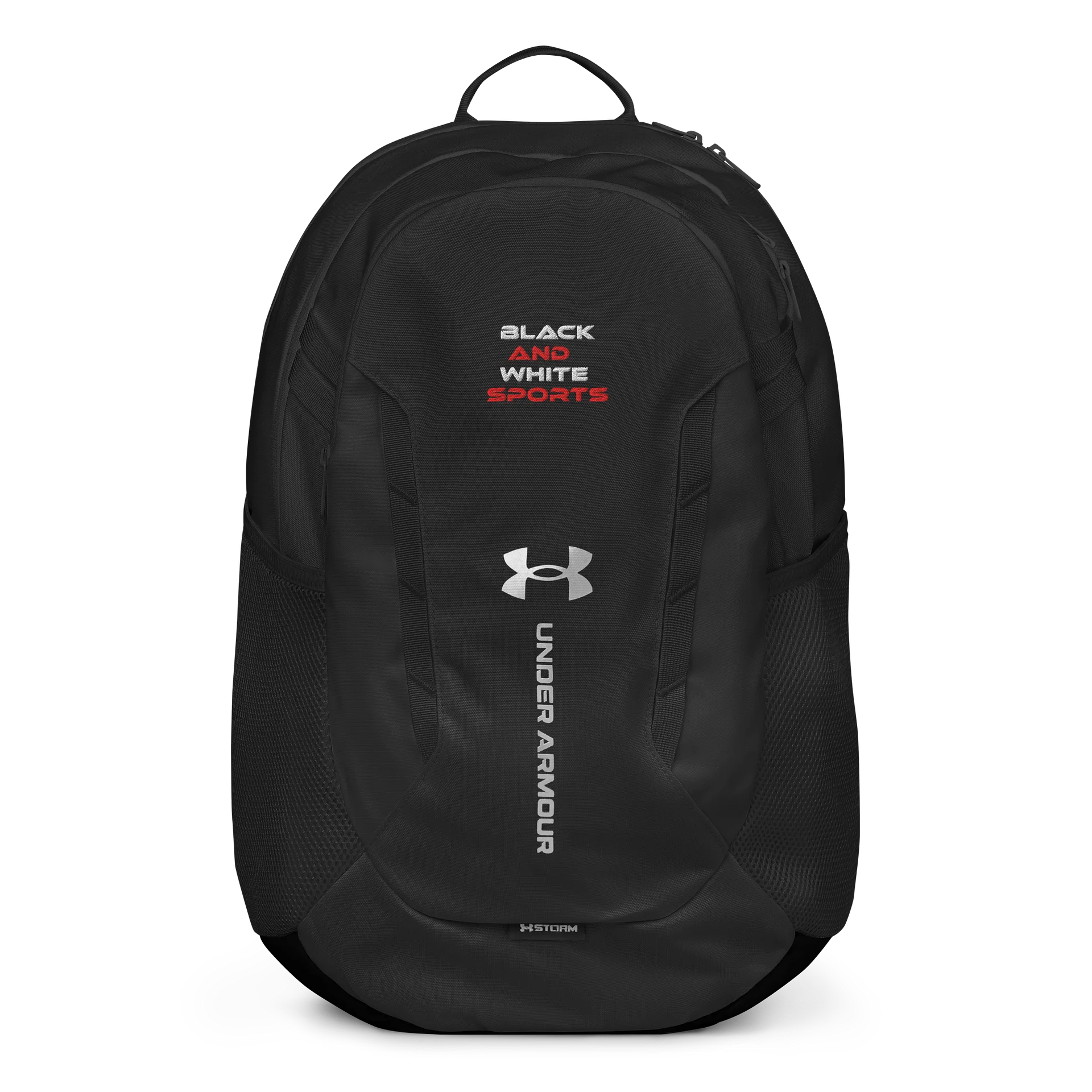 Black and White Sports Backpack product image (1)