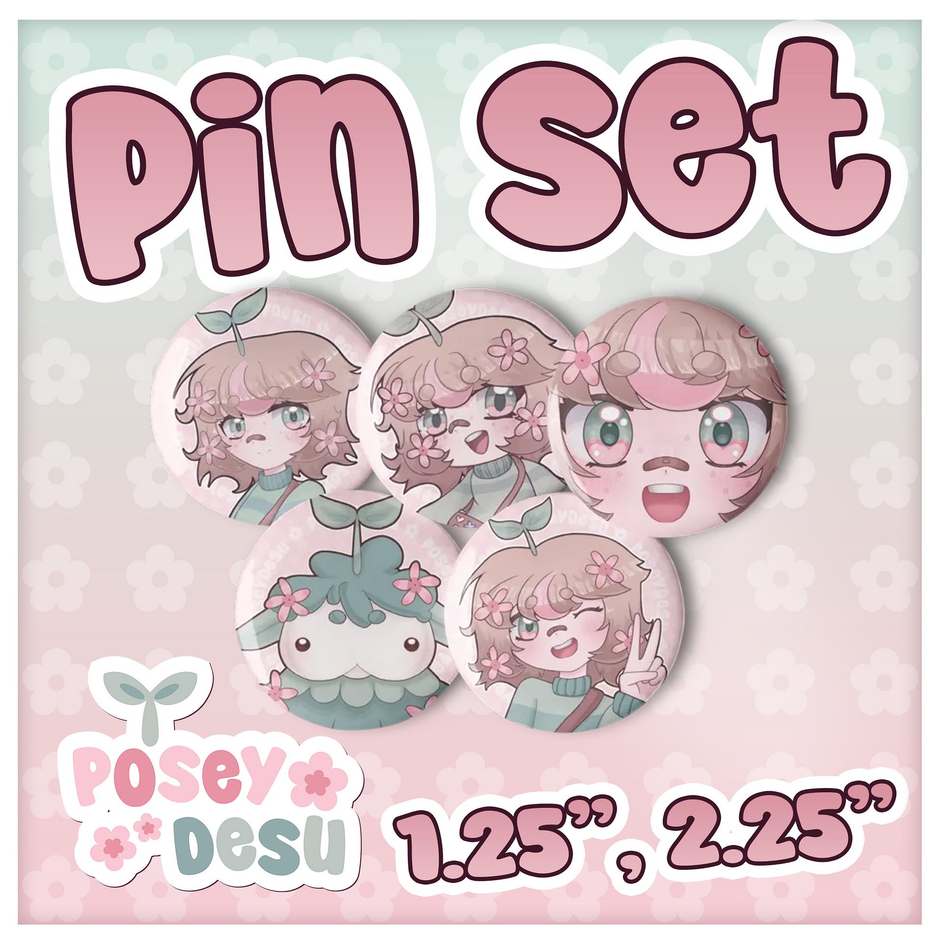 PoseyDesu Pin Set product image (1)