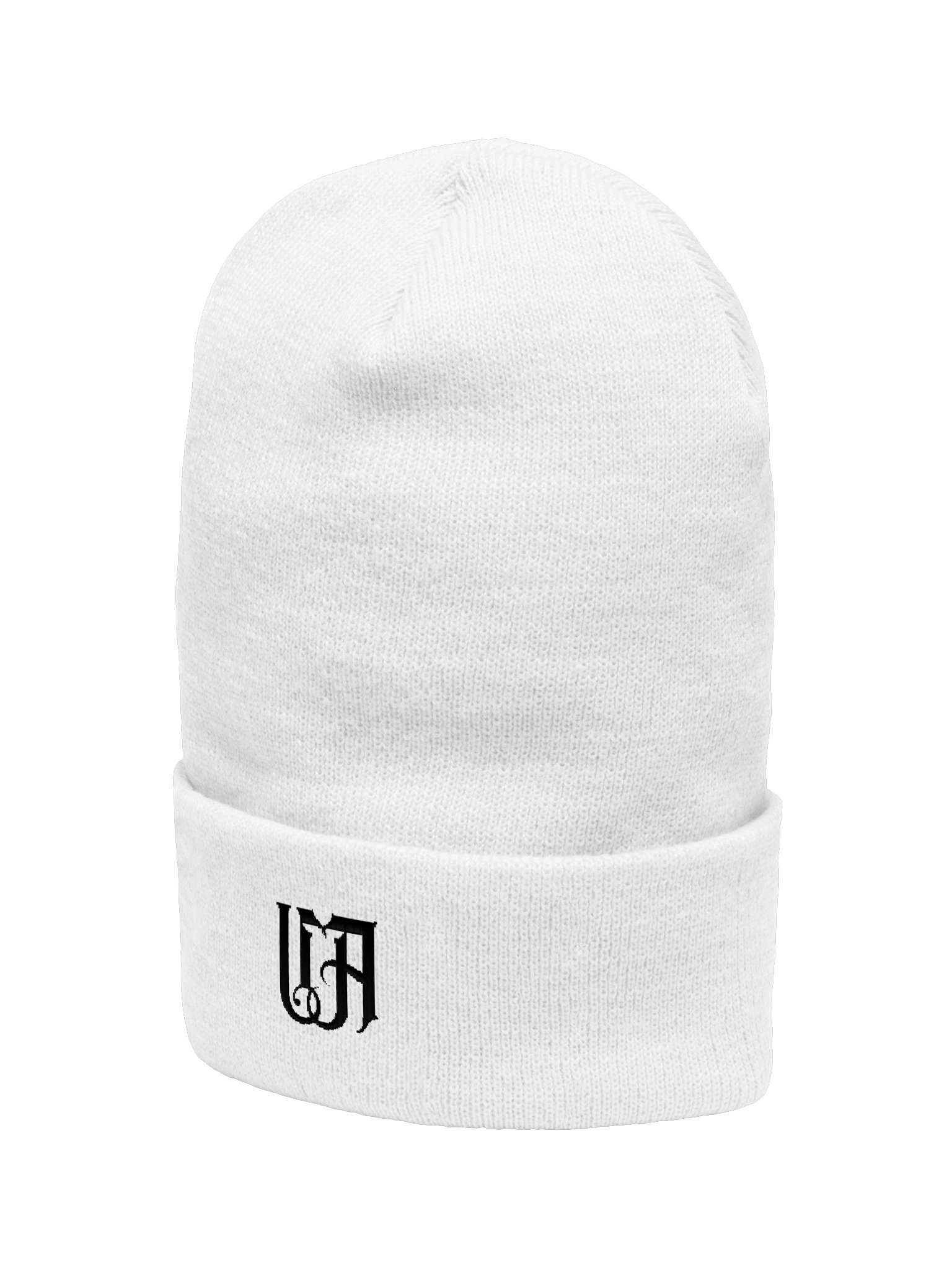 Afterhours Beanie — White / Black Logo (Unisex) product image (2)