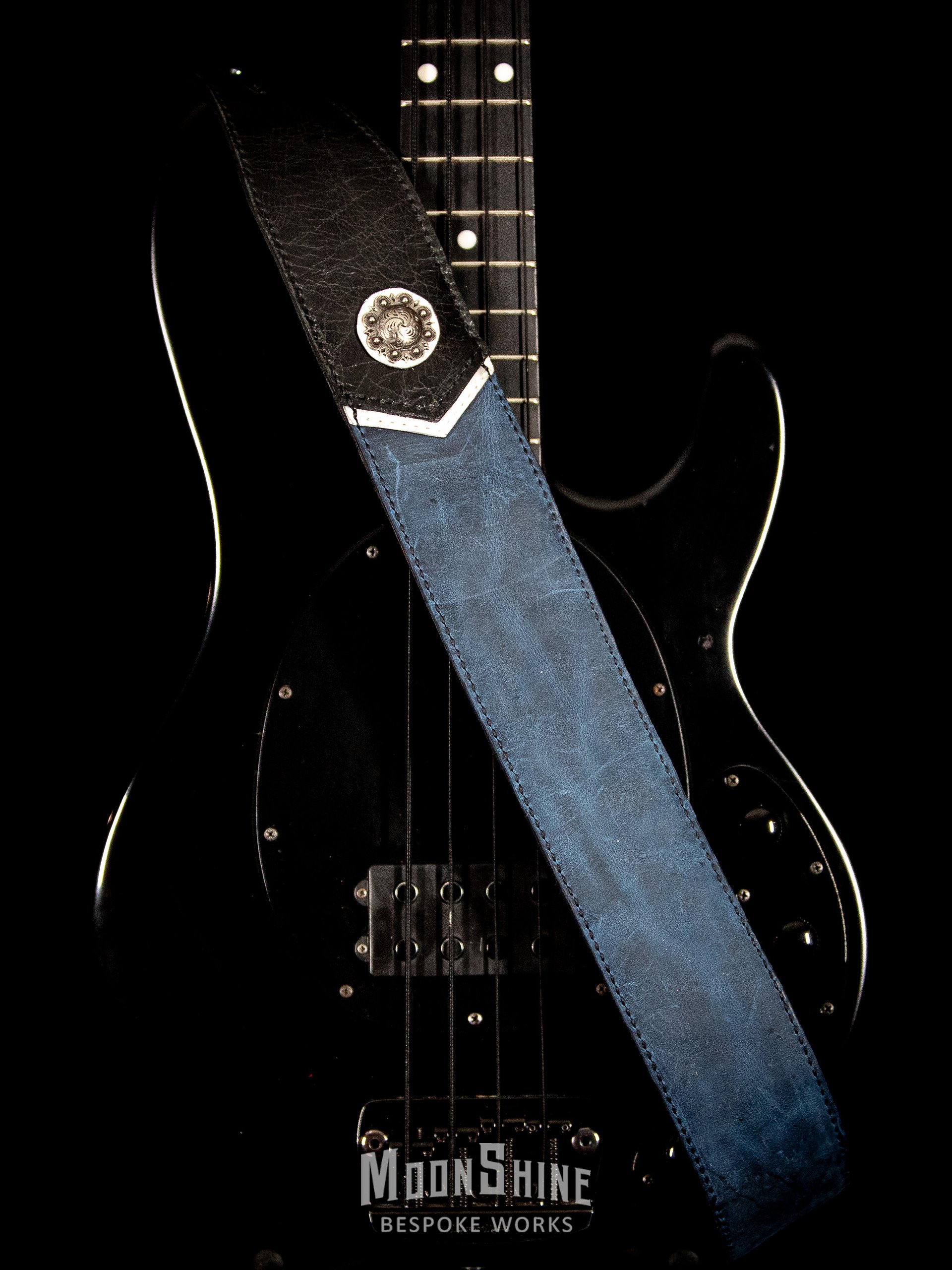 Blue Oil-Tan Chevron Padded Guitar Strap product image (3)