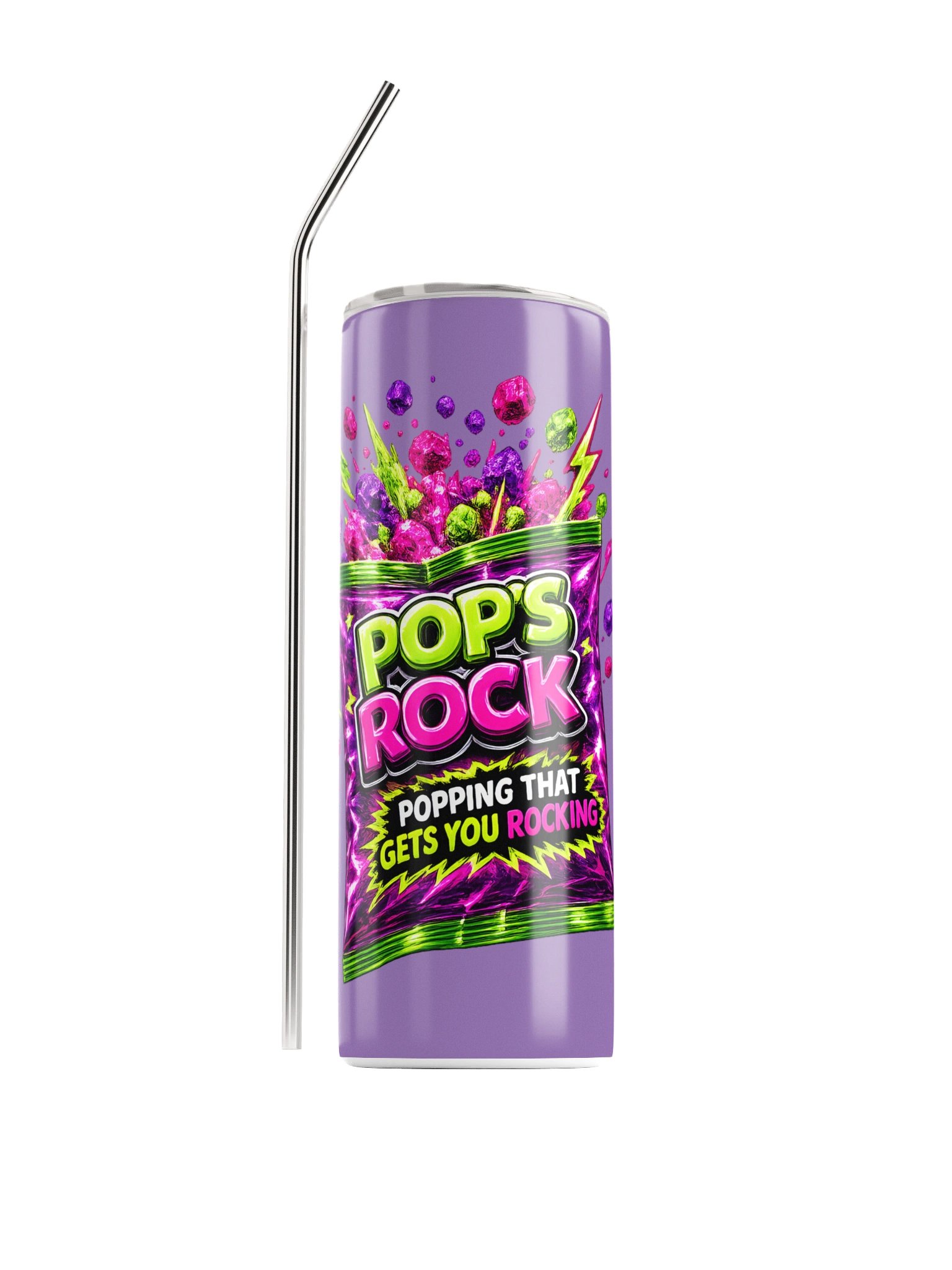 ''Pops Rock'' Stainless Steel Tumbler product image (1)
