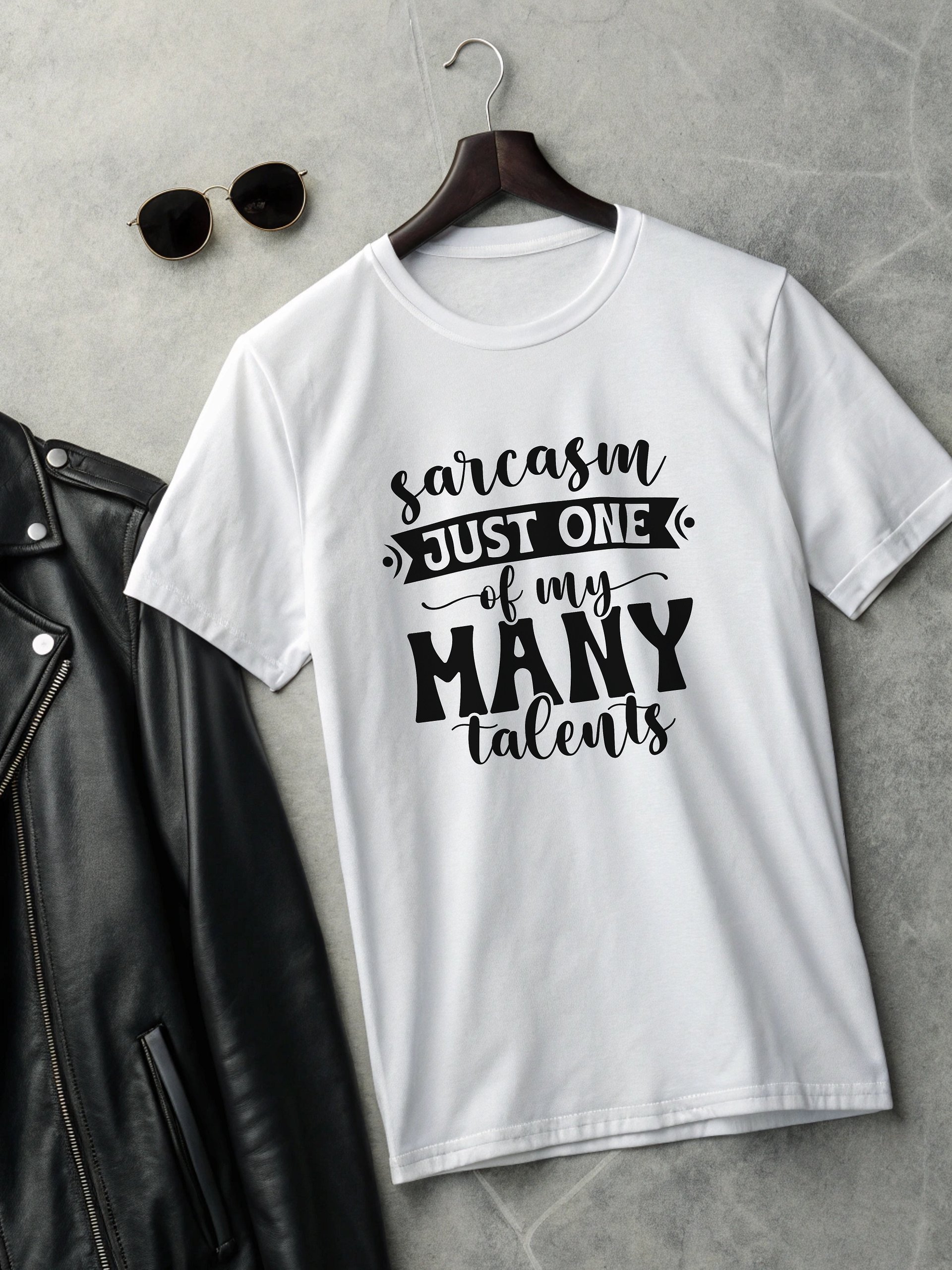 Sarcasm Just One Of My Many Talents Women White T-Shirt product image (2)